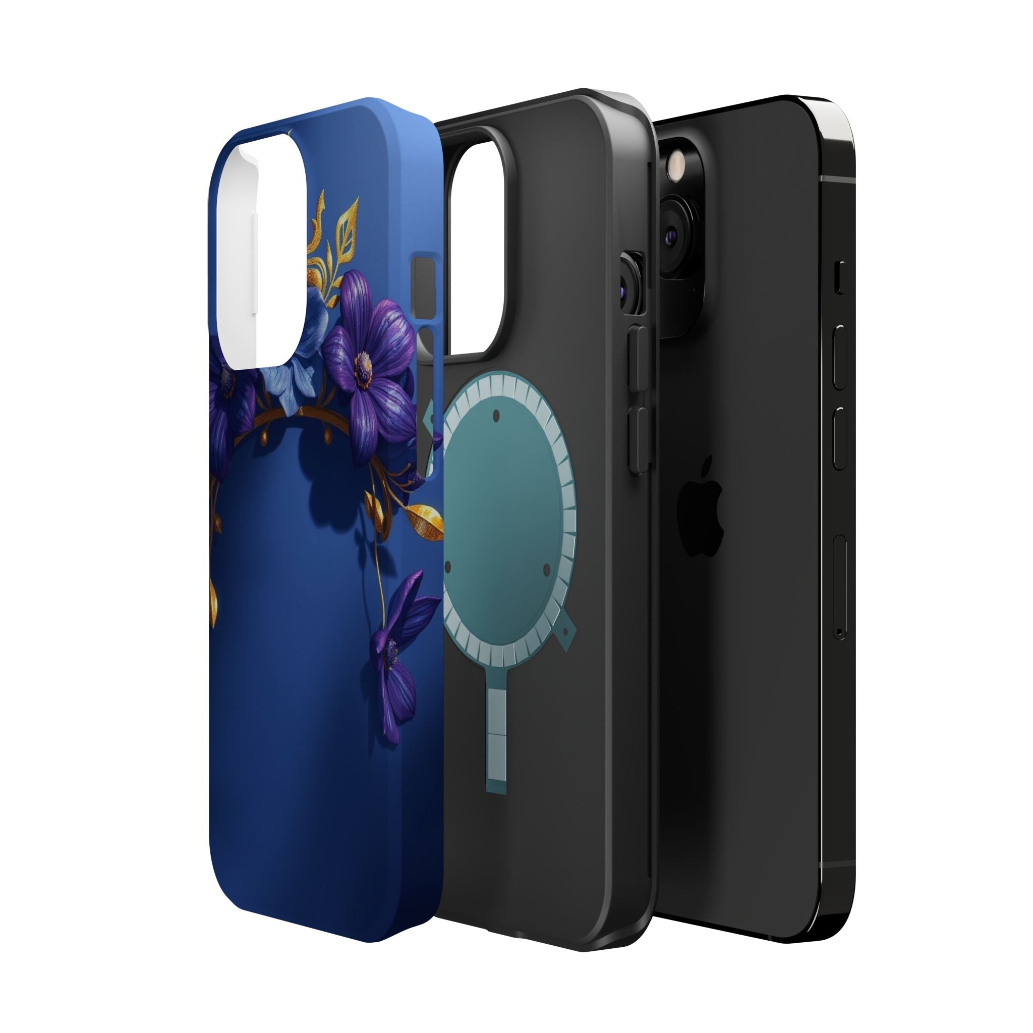 iPhone Vibrant Floral Crown Design 14 Slim Everyday Designer Case · iPhone Case