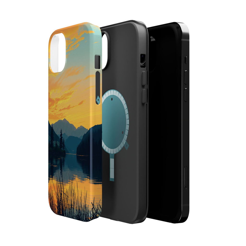 iPhone Lake at Twilight Oil Painting Impressionist iPhone Artistic · iPhone Case