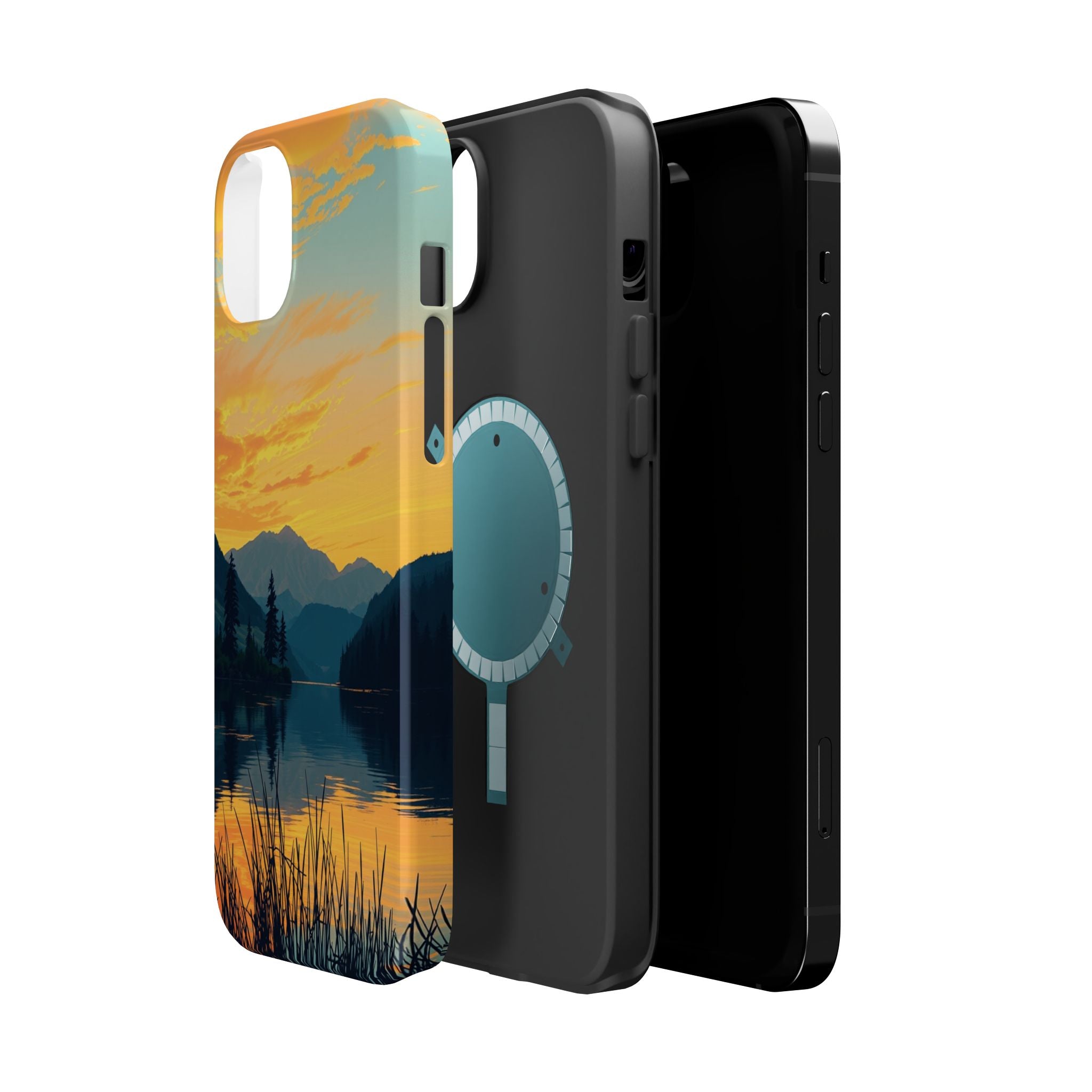iPhone Lake at Twilight Oil Painting Impressionist iPhone Artistic · iPhone Case