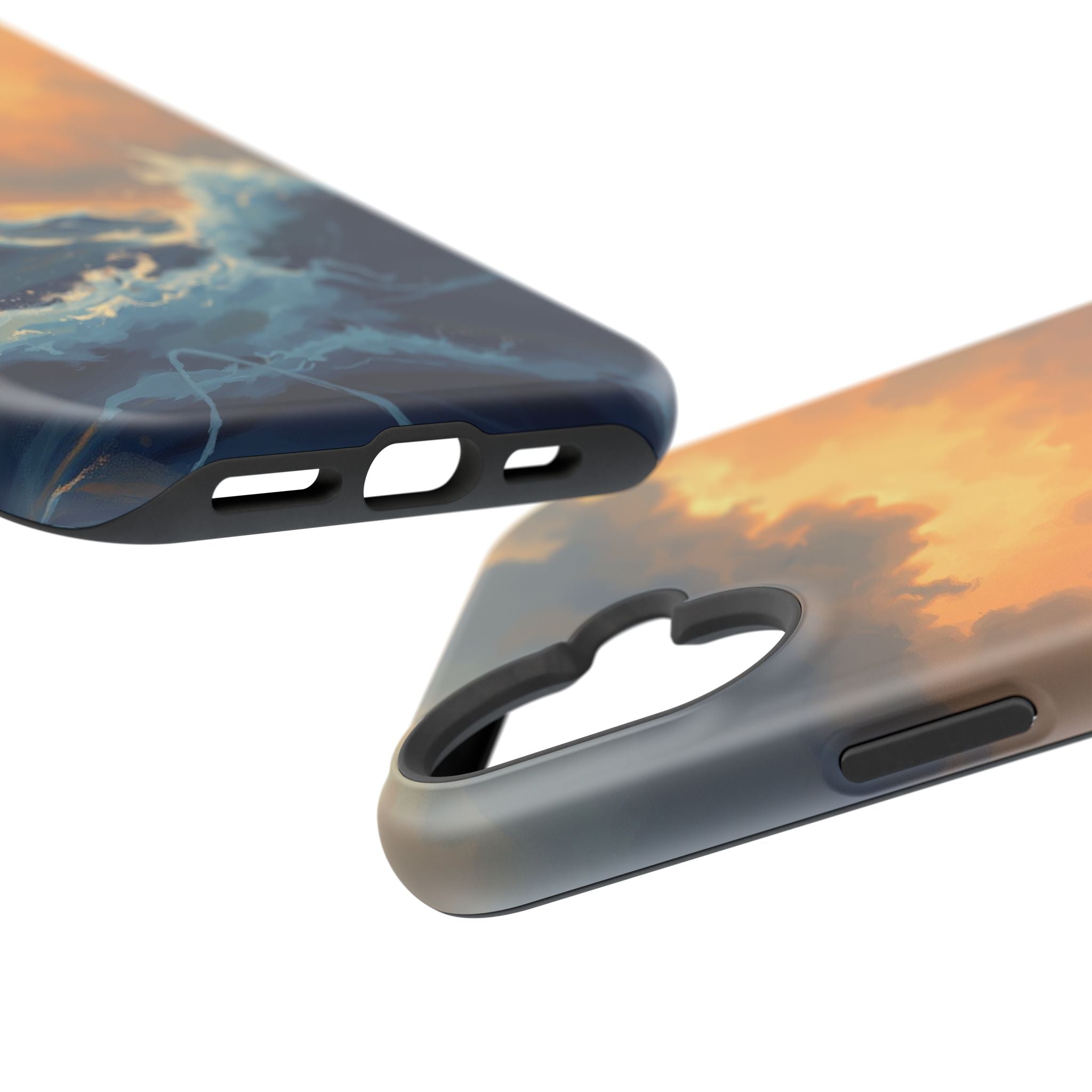 iPhone Sunset Amber And Peach Storm at Sea Slim iPhone Everyday · iPhone Case