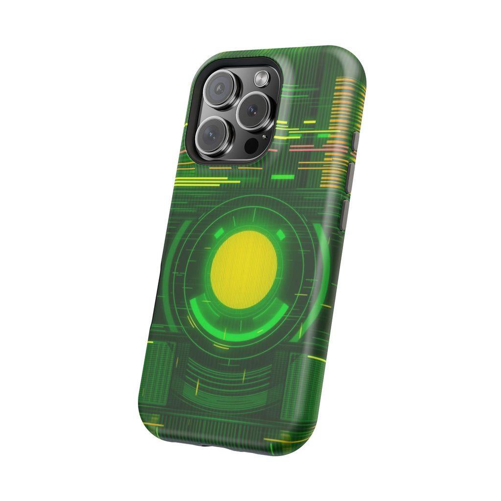 iPhone Emerald Green And Gold VHS Static Slim Everyday Designer Case · iPhone Ca