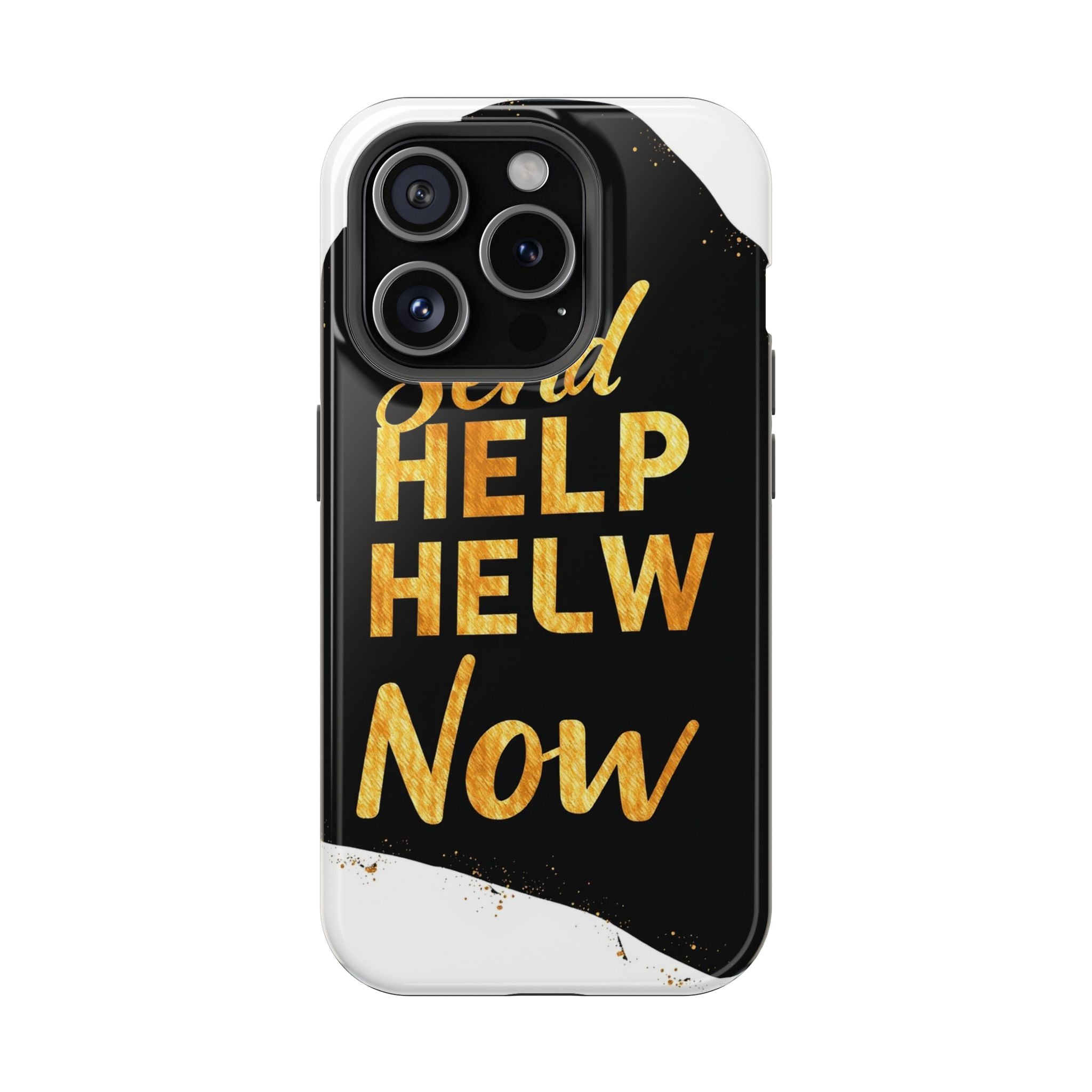 iPhone Send Help Now Enchanted Art Bold Modern Everyday Snap Case · iPhone Case