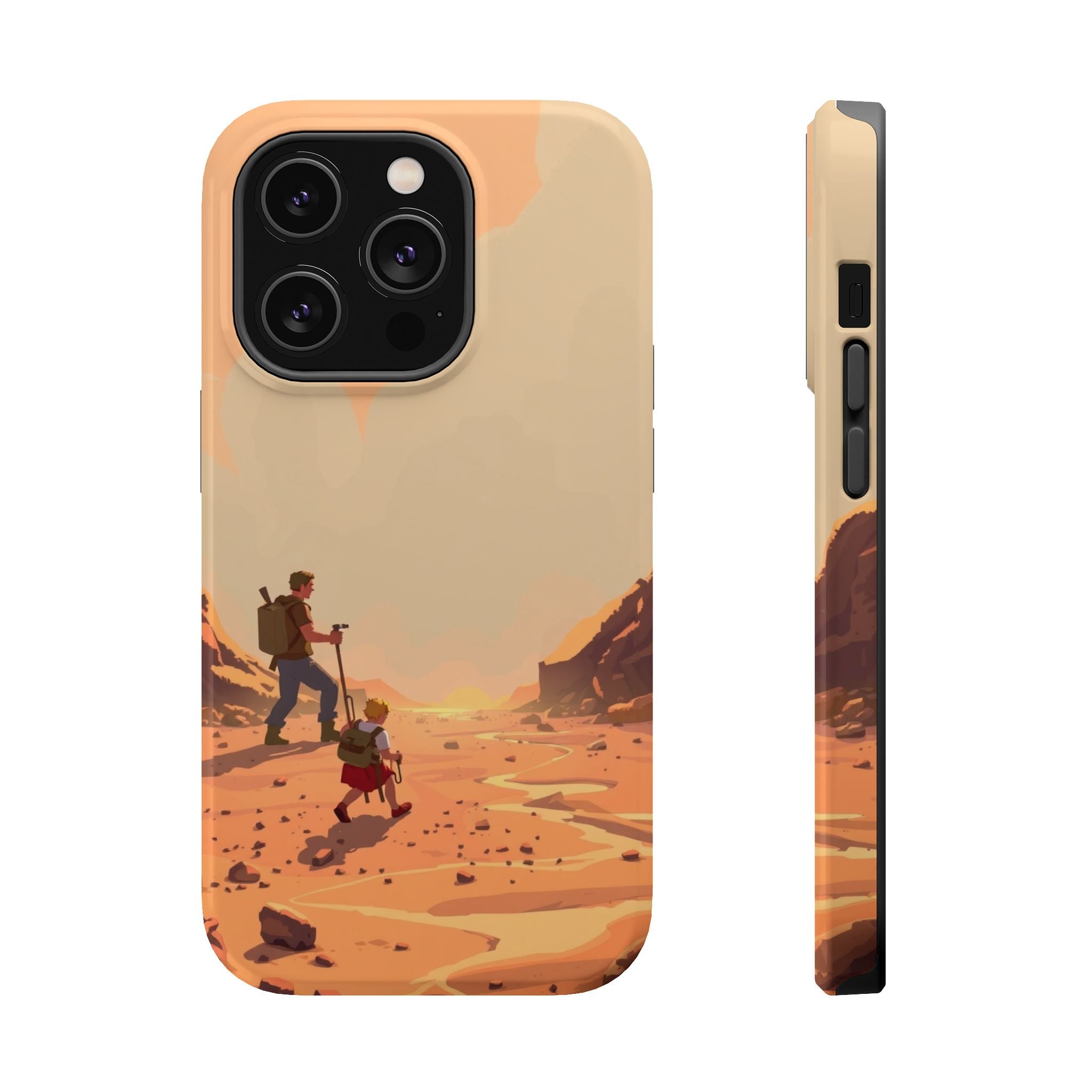 iPhone Burnt Orange And Sand Barely Surviving Slim Everyday Designer Case · iPho