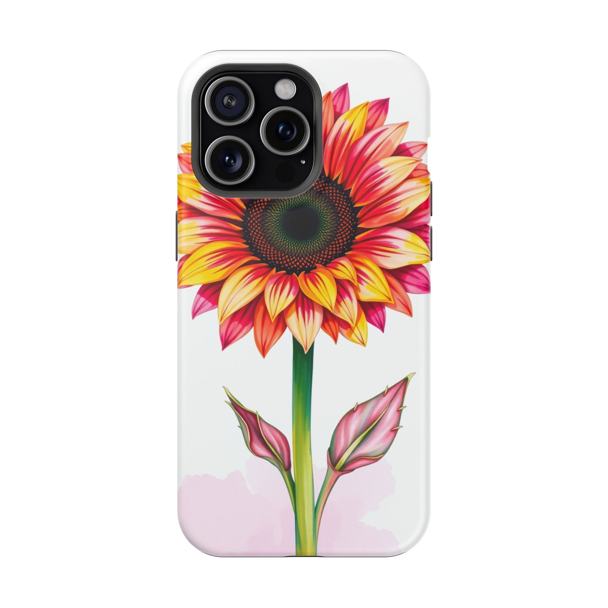 iPhone Sunflower Pop Vibrant Watercolor Slim Snap Case · iPhone Case
