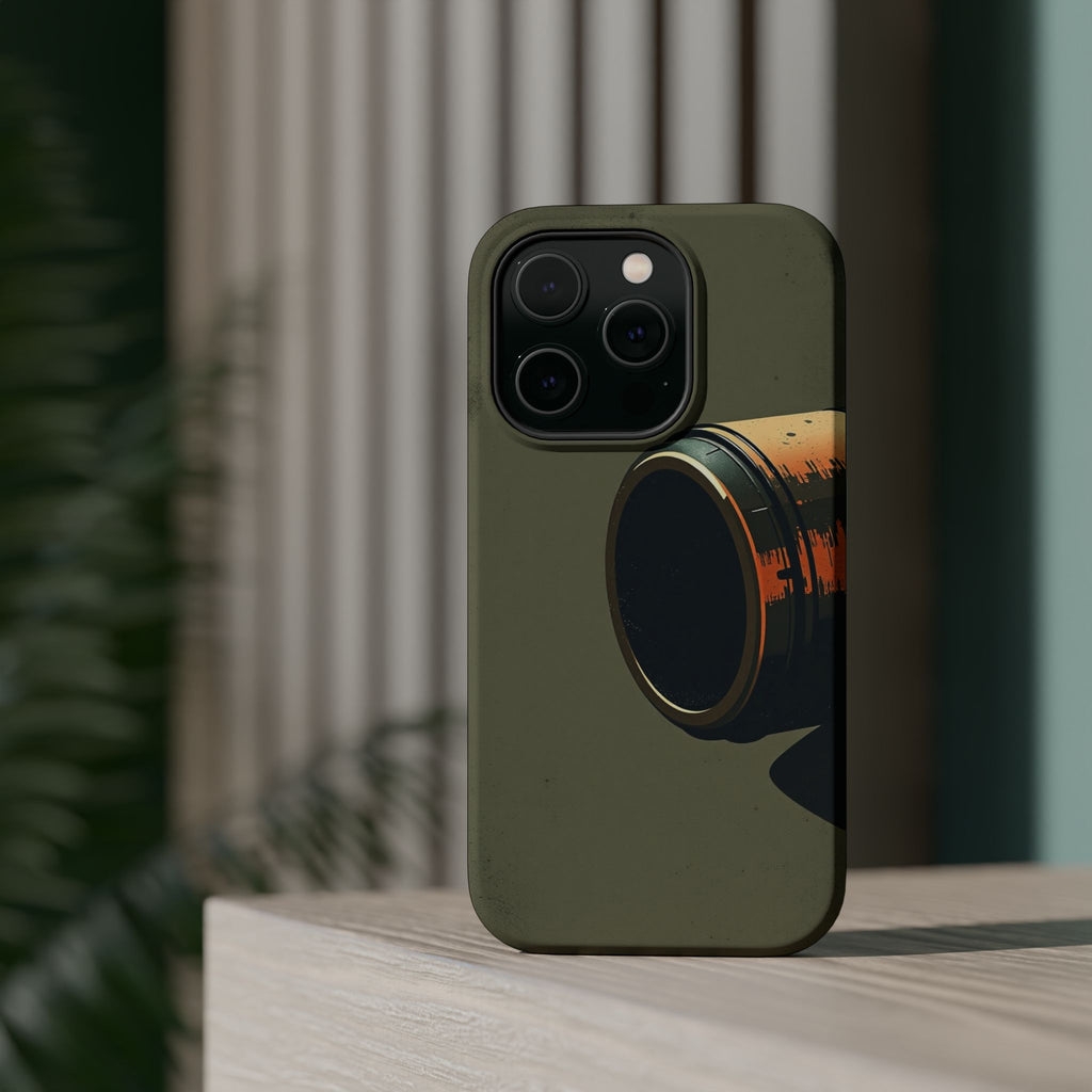 iPhone Charcoal And Copper Vintage Postcard Slim Everyday Designer Case · iPhone