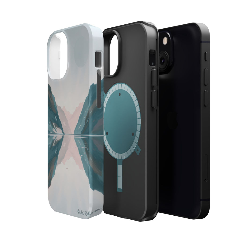iPhone Fjord Reflection Oil Painting Impressionist iPhone Artistic · iPhone Case