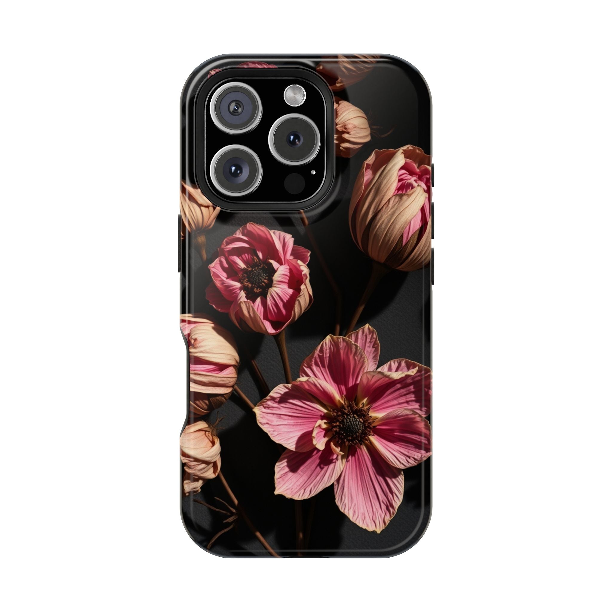 iPhone Dried Flower Flat Lay Electric Art Slim Snap Case · iPhone Case