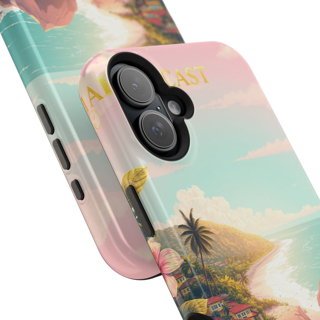 iPhone Mint And Blush Hibiscus Coast Slim Everyday iPhone 14 Designer · iPhone C
