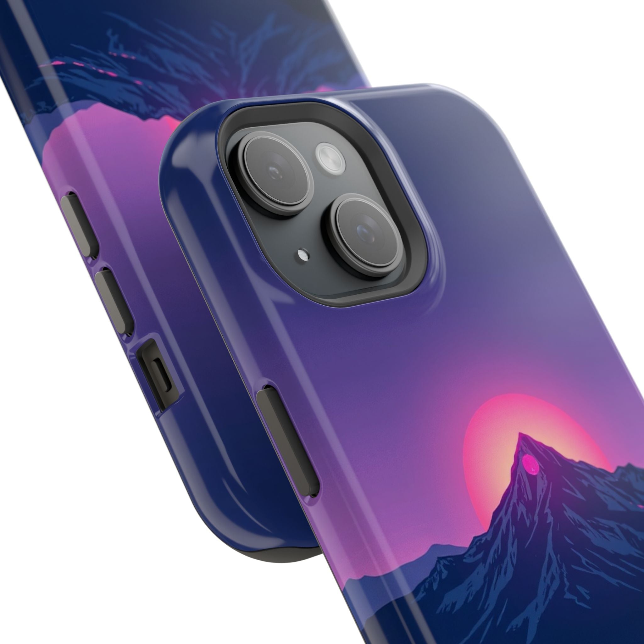 iPhone Mountain at Sunrise Electric Art Slim Everyday iPhone 15 · iPhone Case