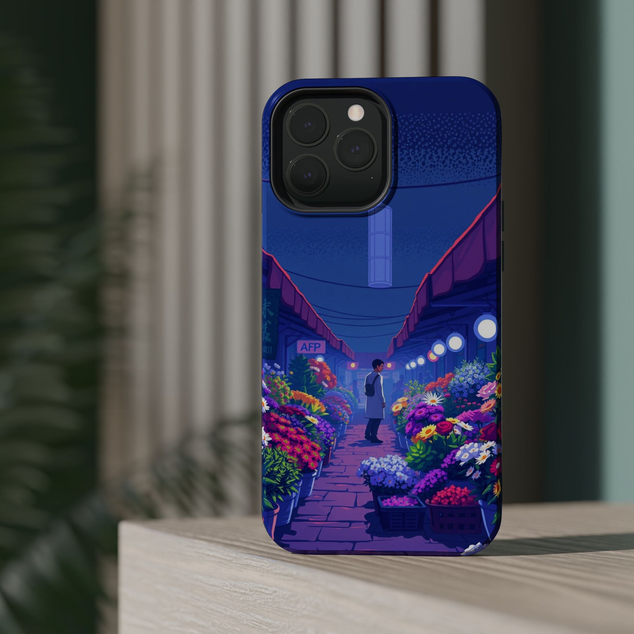 iPhone Flower Market Electric Art Bold Modern Everyday Snap Case · iPhone Case