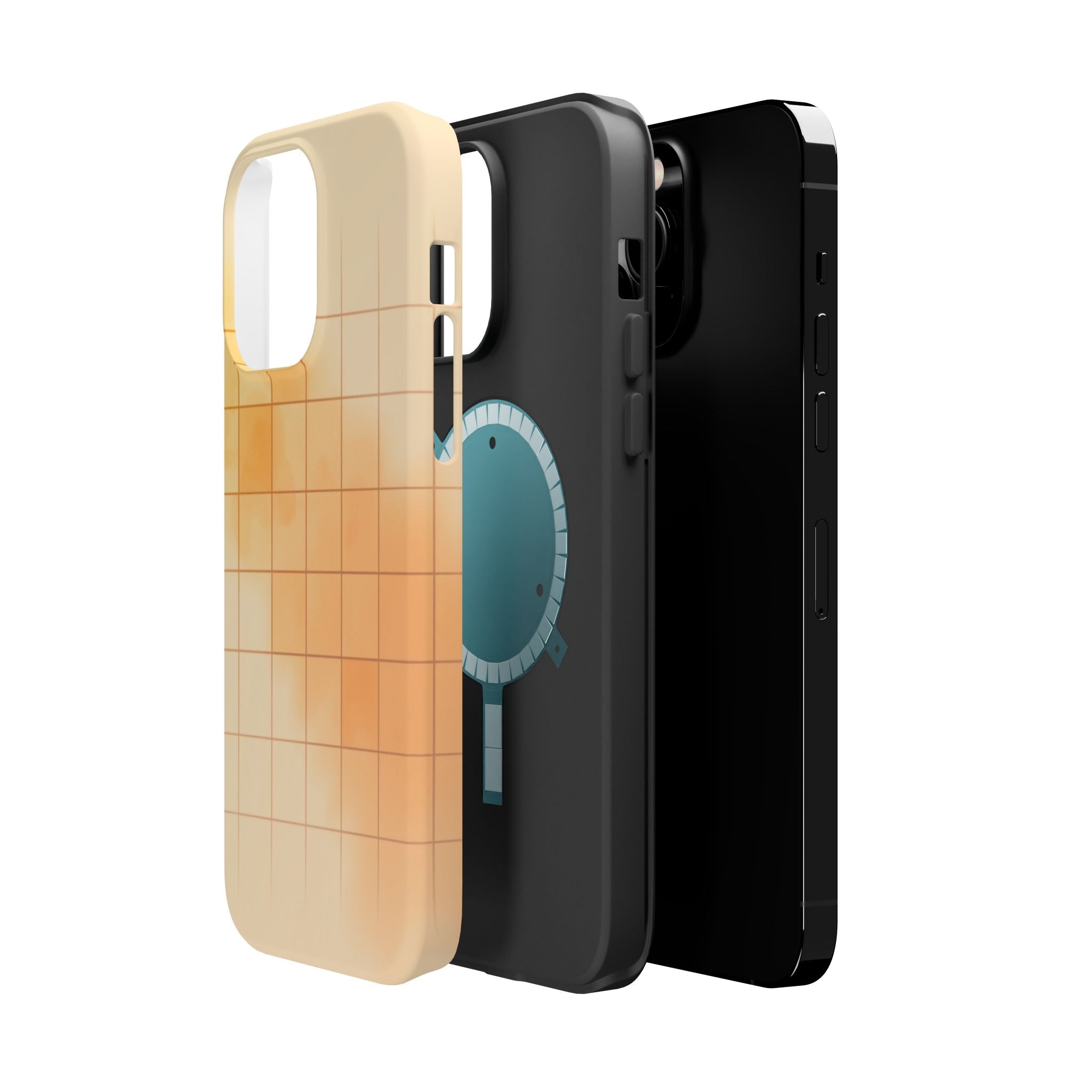 iPhone Op Art Grid Vibrant Watercolor Slim Everyday Designer Case · iPhone Case