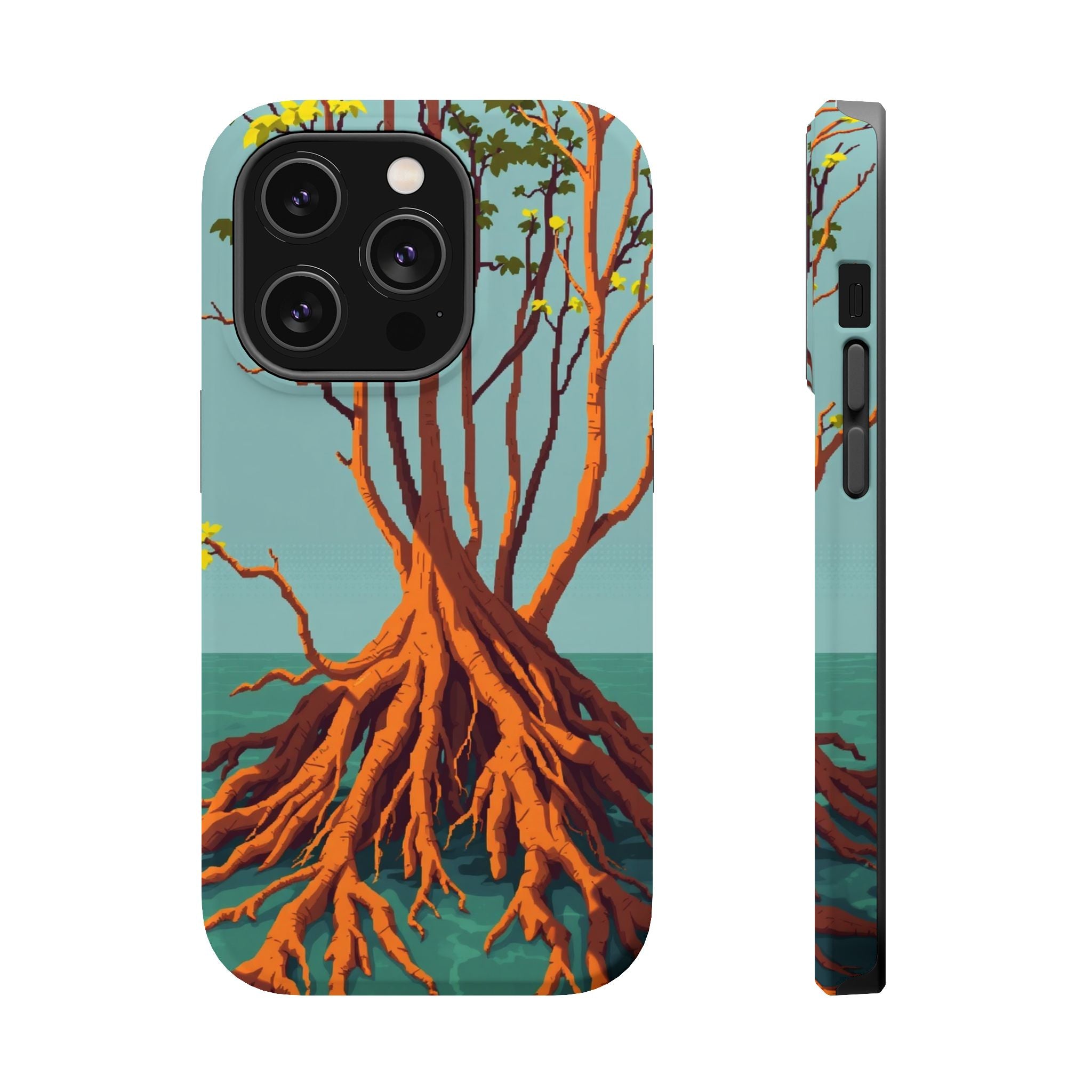 iPhone Mustard And Rust Mangrove Roots Slim Everyday iPhone 13 Designer · iPhone