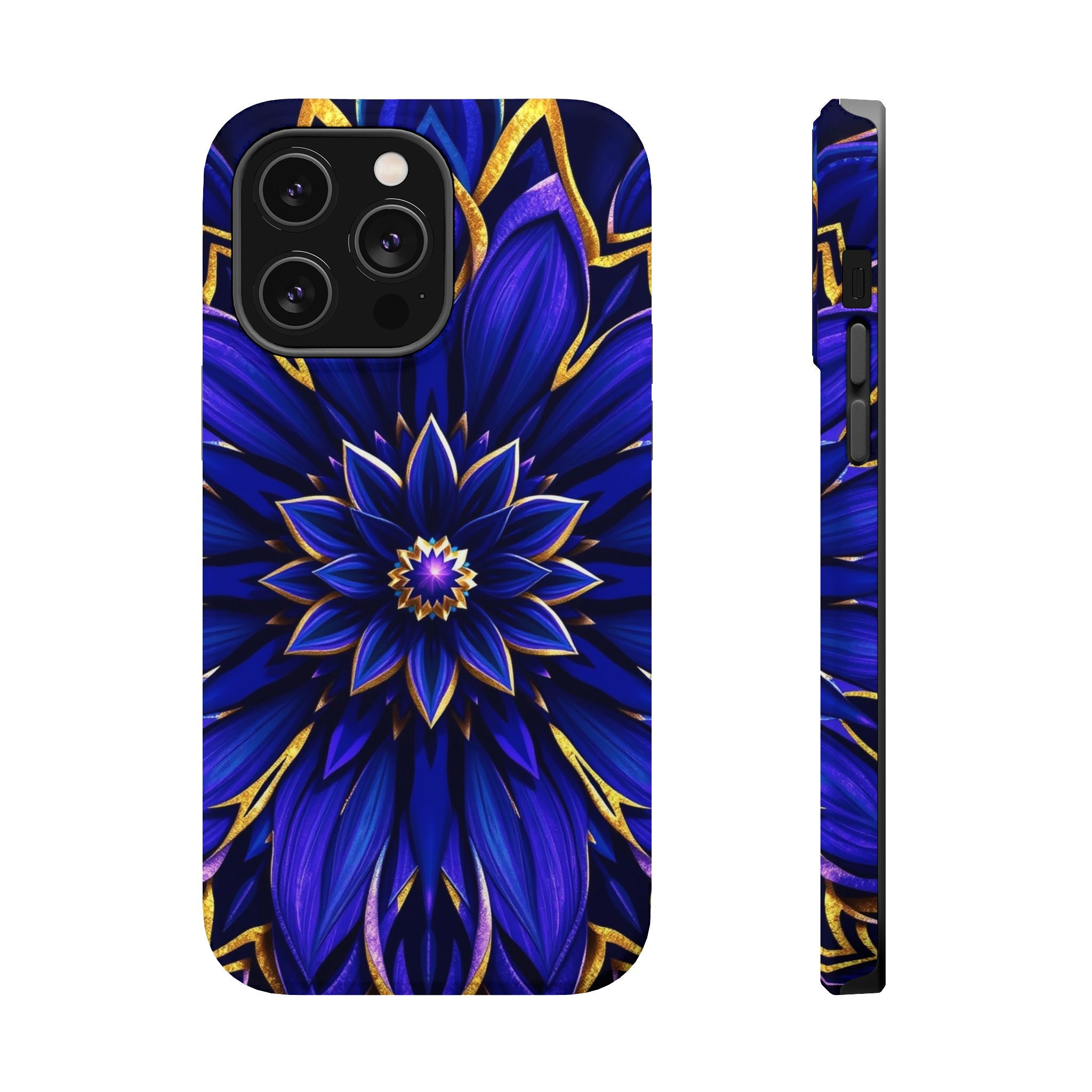 iPhone Floral Mandala Electric Art 14 Slim Everyday Designer Case · iPhone Case