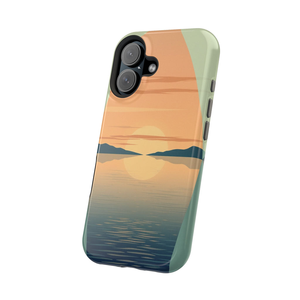 iPhone Sage And Ivory Lake at Twilight Slim Everyday Designer Case · iPhone Case