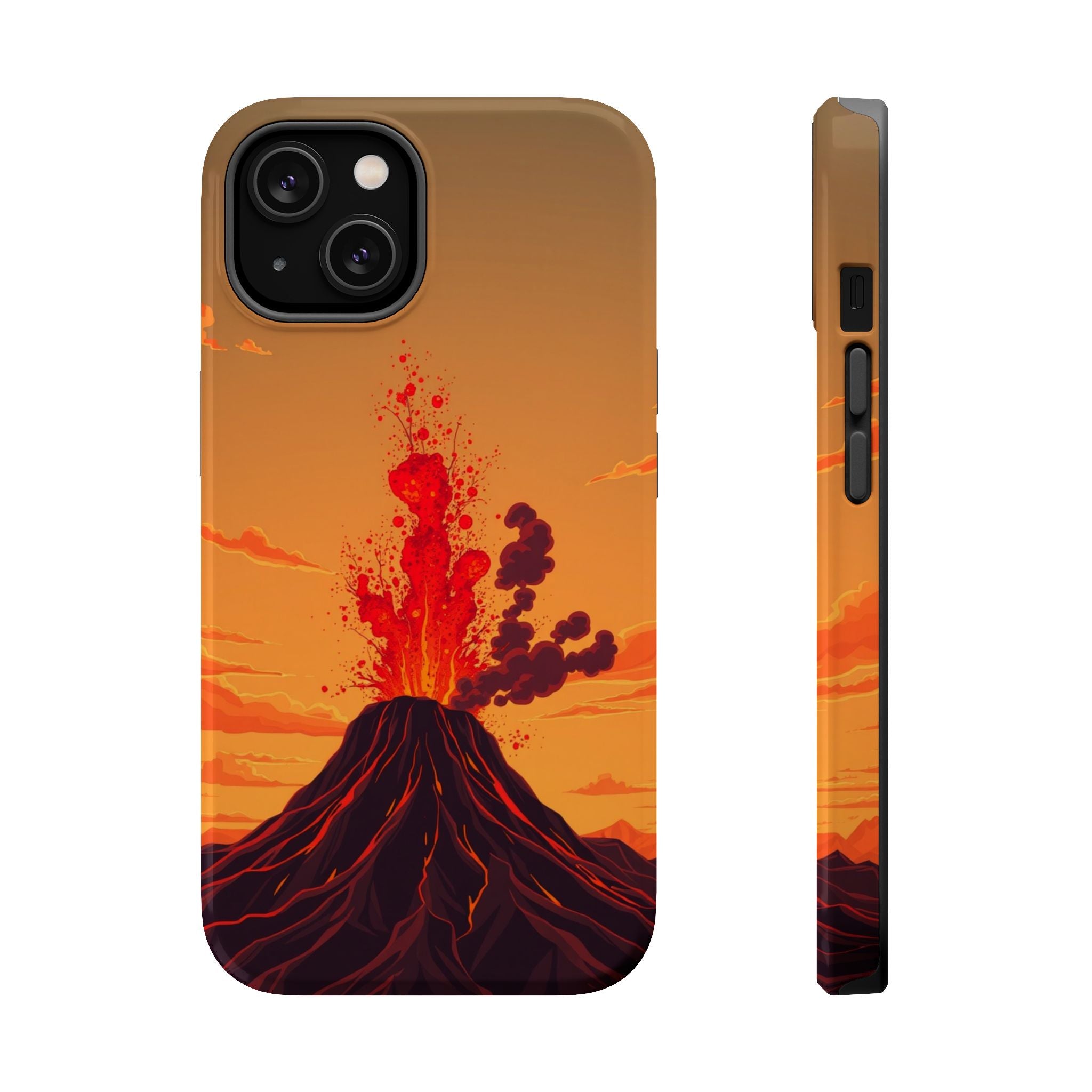 iPhone Sunset Amber And Peach Volcanic Eruption Soft iPhone Finish · iPhone Case
