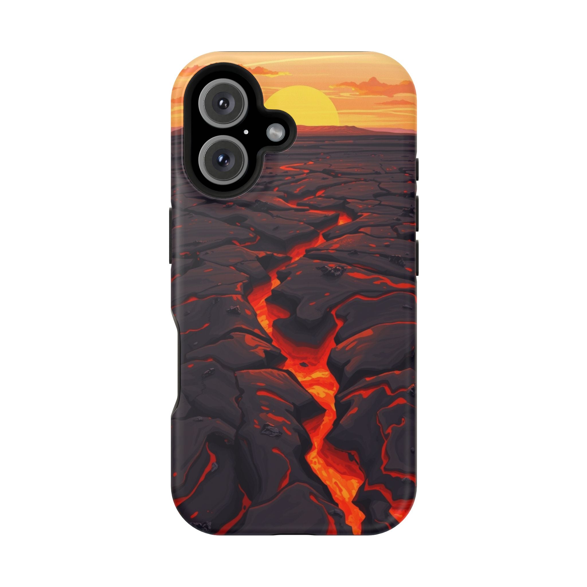 iPhone Lava Field Earthy Design Slim Everyday Designer Case · iPhone Case