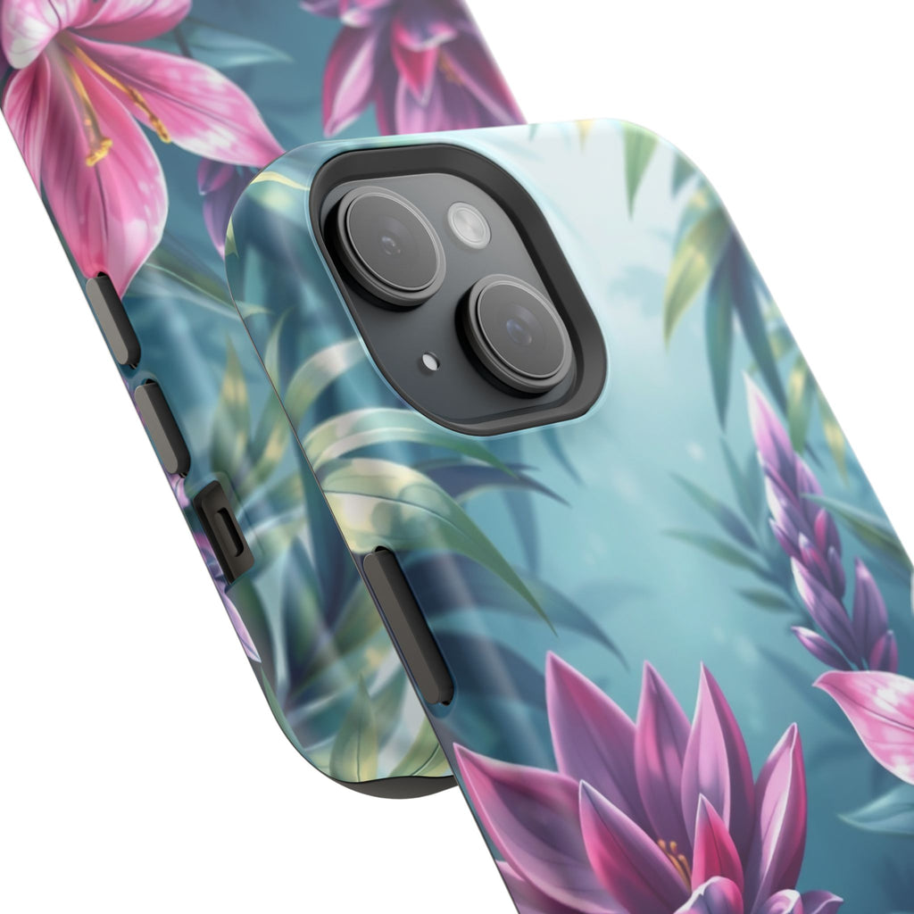 iPhone Indigo And Violet Jungle Floral Slim Everyday Designer Case · iPhone Case