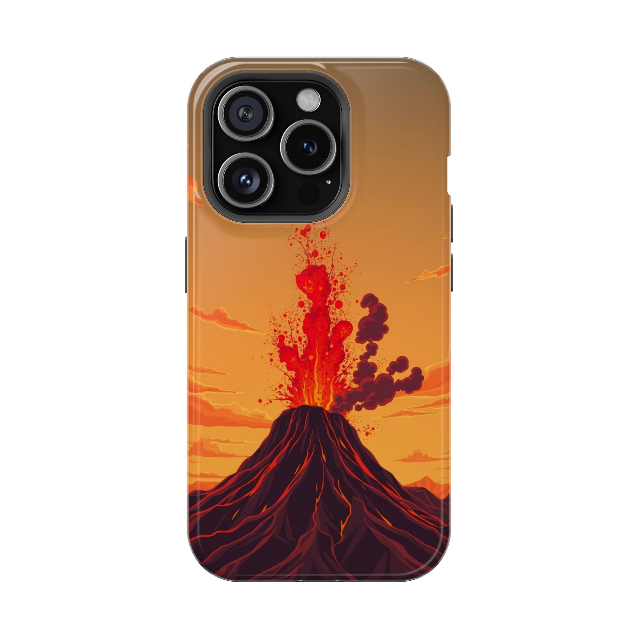 iPhone Sunset Amber And Peach Volcanic Eruption Soft iPhone Finish · iPhone Case