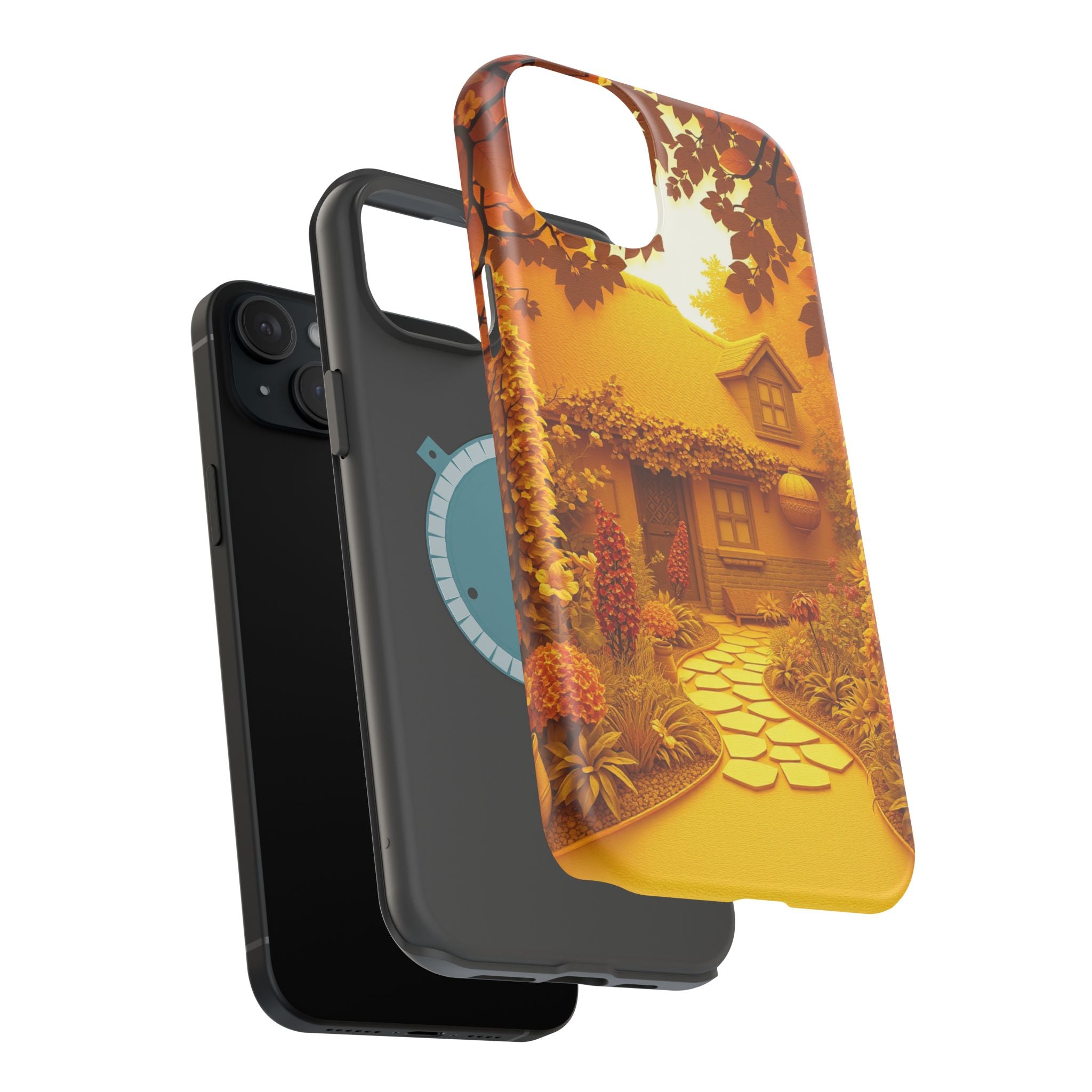 iPhone Vibrant Cottage Garden Design Slim Everyday Designer Case · iPhone Case