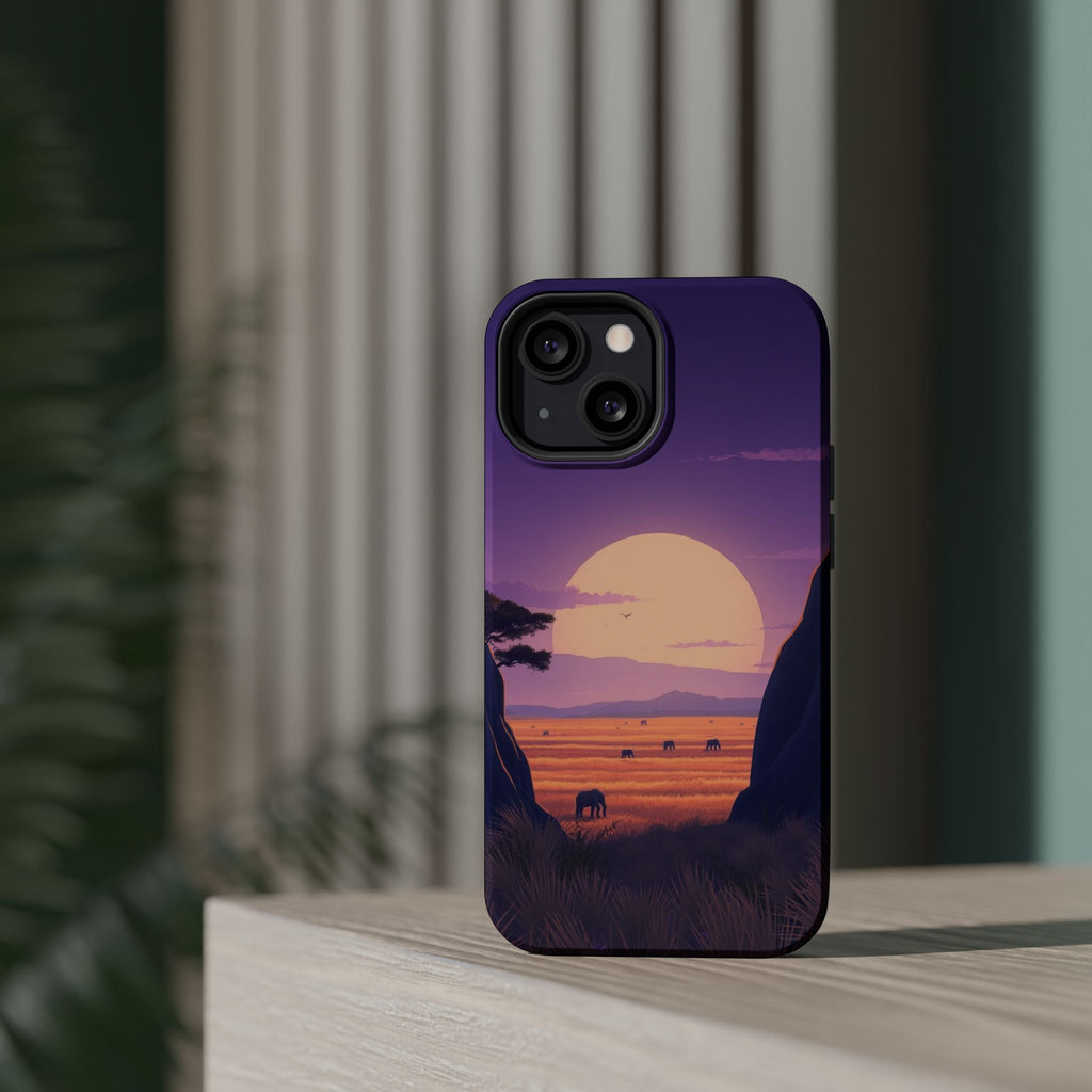 iPhone Lavender And Pearl Savanna Horizon Slim iPhone 18 Everyday · iPhone Case