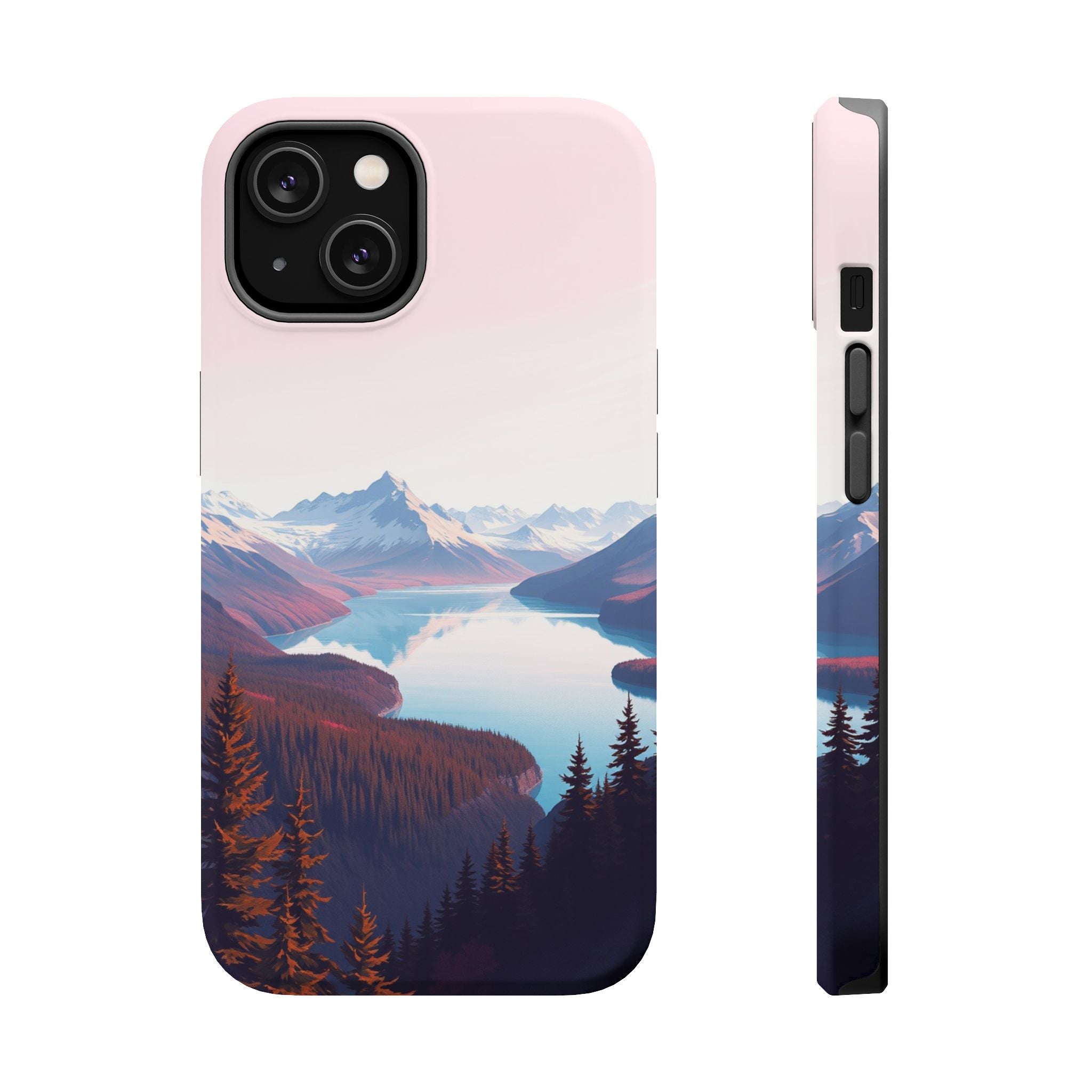 iPhone Rose Pink And Cream Glacier Lake Slim Everyday iPhone Designer · iPhone C