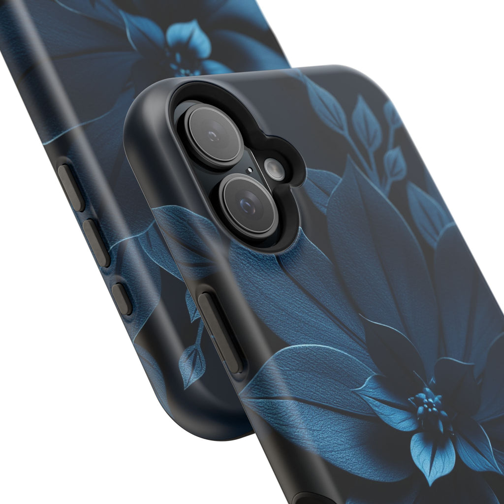 iPhone Midnight Blue And Silver Floral Dark Academia iPhone Slim · iPhone Case