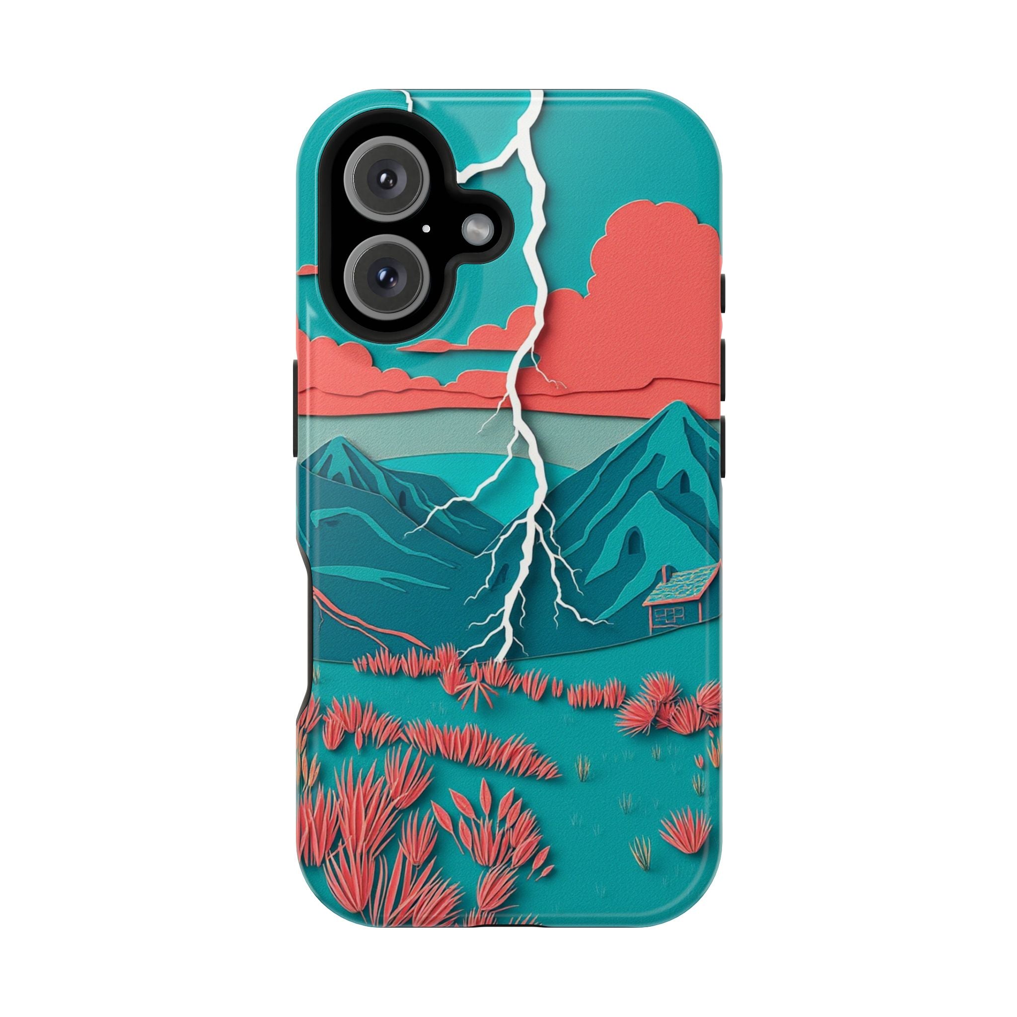 iPhone Prairie Lightning Paper Cut Art Slim Everyday Designer Case · iPhone Case