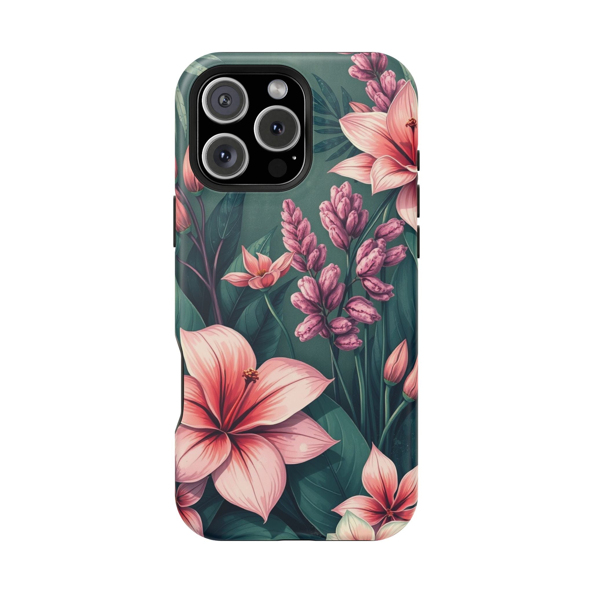 iPhone Mint And Blush Jungle Floral Slim Everyday Designer Case · iPhone Case