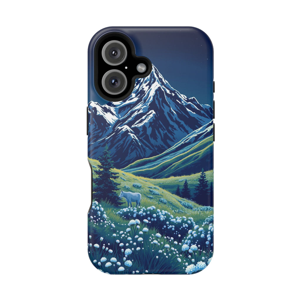 iPhone Midnight Blue And Silver Alpine Meadow Slim iPhone Everyday · iPhone Case