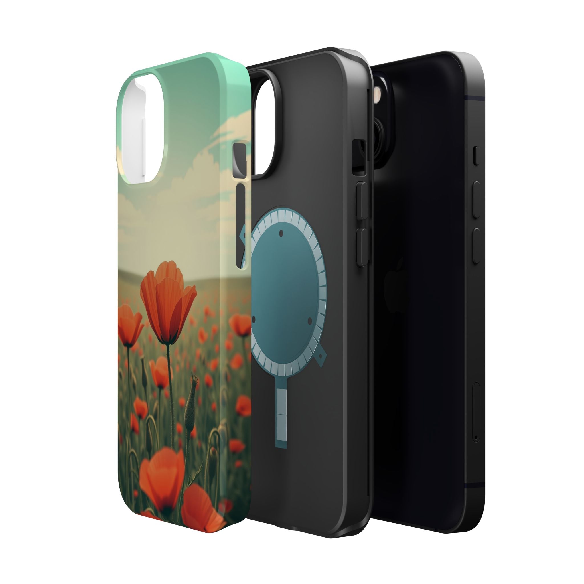 iPhone Radiant Poppy Field Design Bold Modern Everyday Snap Case · iPhone Case