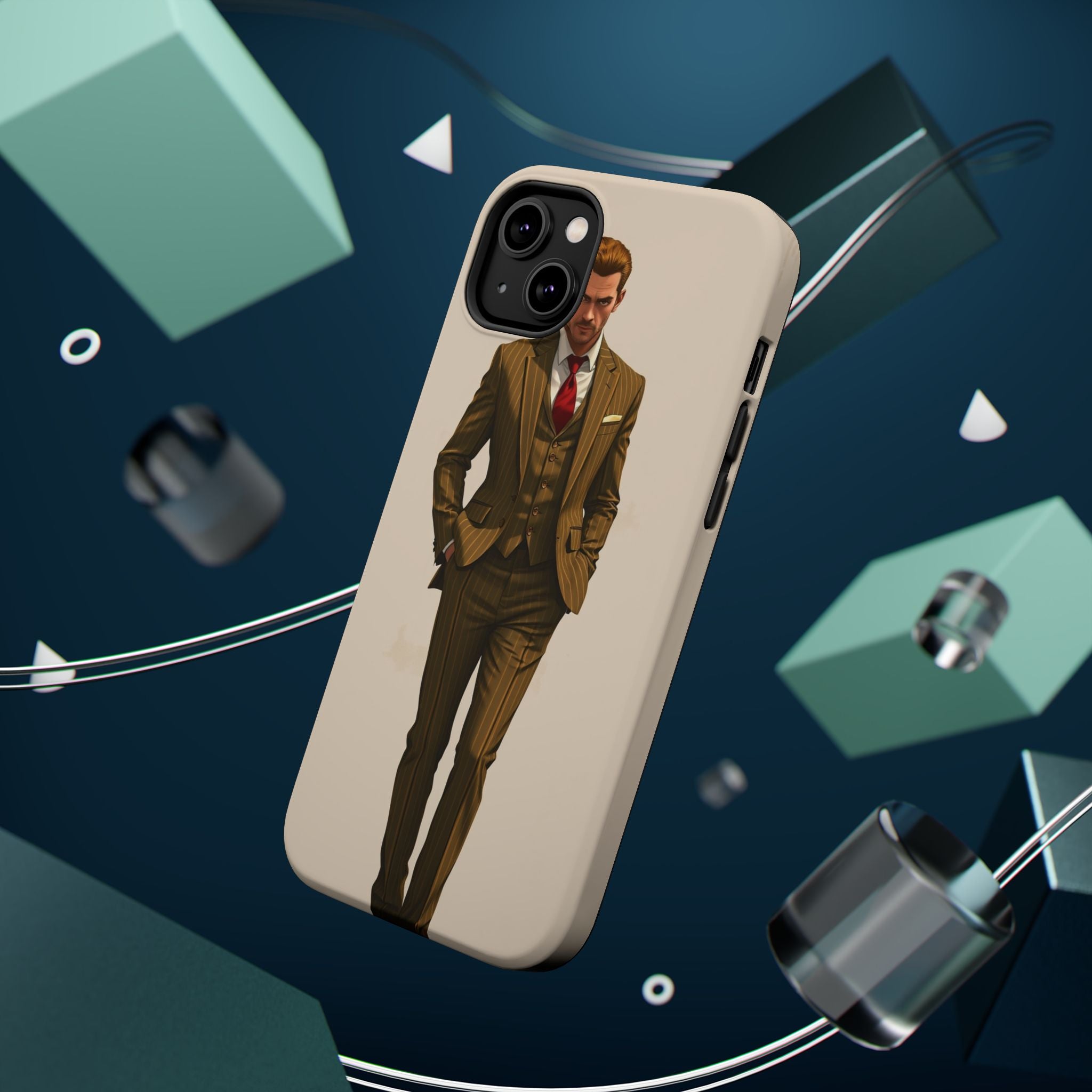 iPhone Pinstripe Suit Grunge Distressed Slim Everyday Designer Case · iPhone Cas