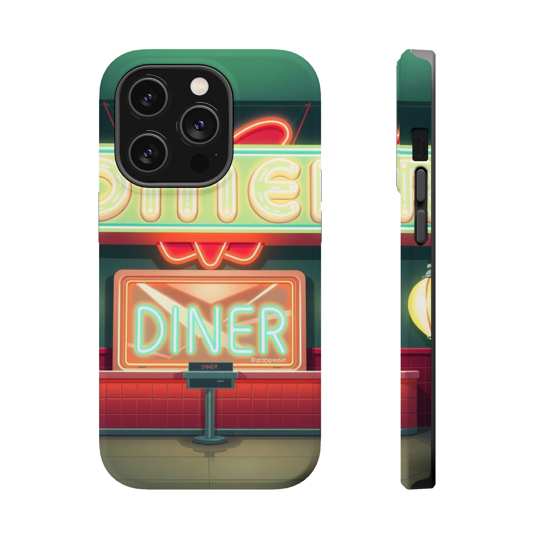 iPhone Neon Diner Sign Mystic Art Bold Modern Everyday Snap Case · iPhone Case