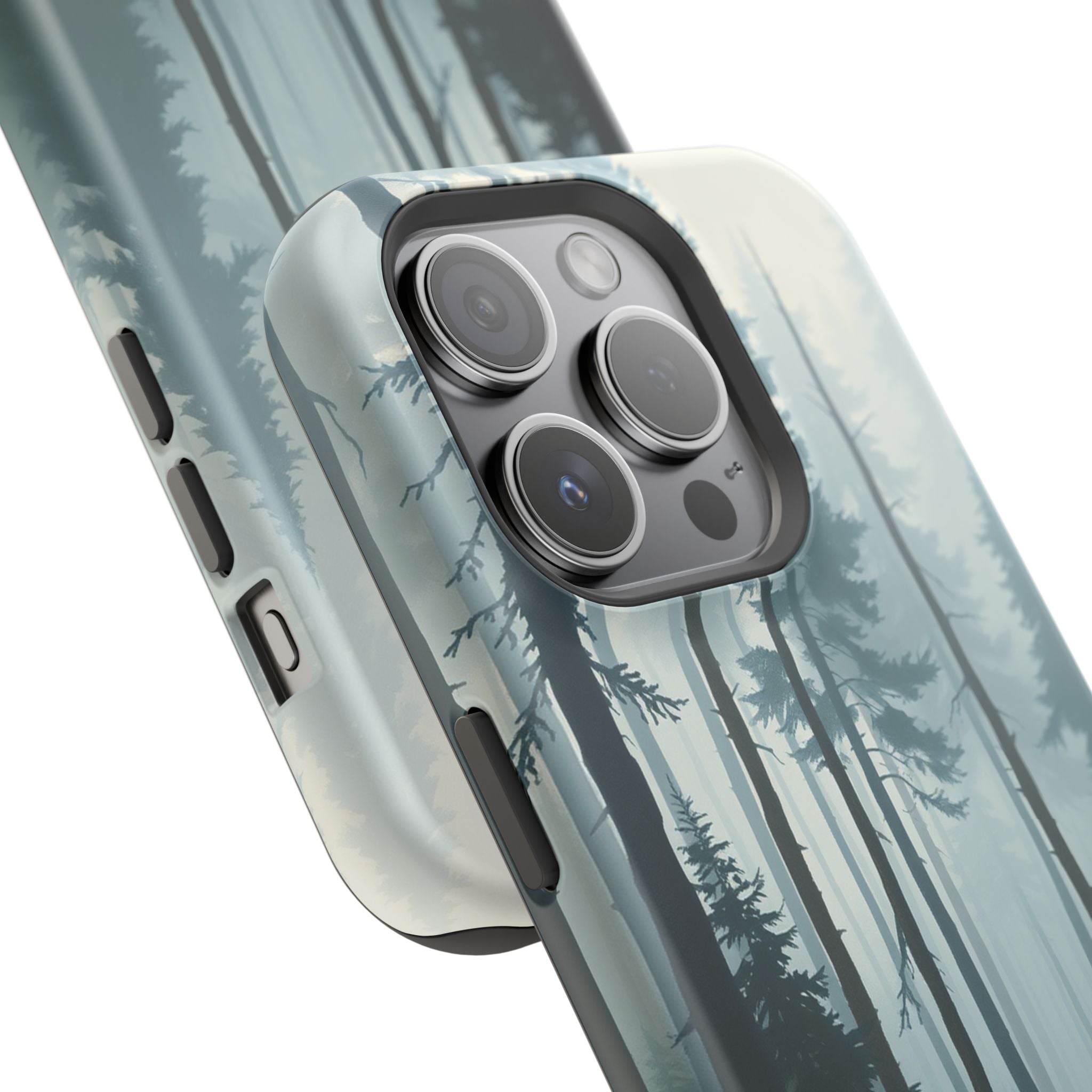 iPhone Serene Misty Forest Path Design Slim Everyday Designer Case · iPhone Case