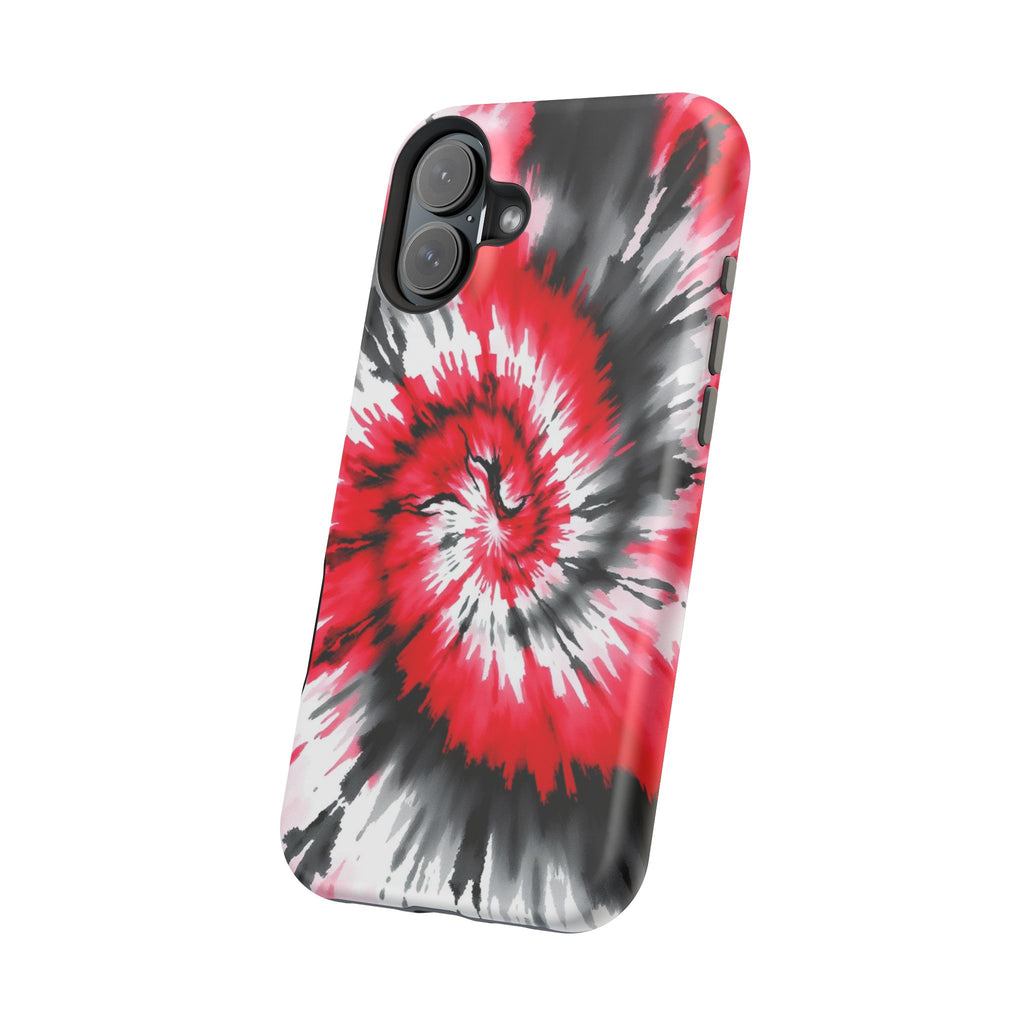 iPhone Black And Crimson Tie-Dye Vortex Slim Everyday iPhone Designer · iPhone C