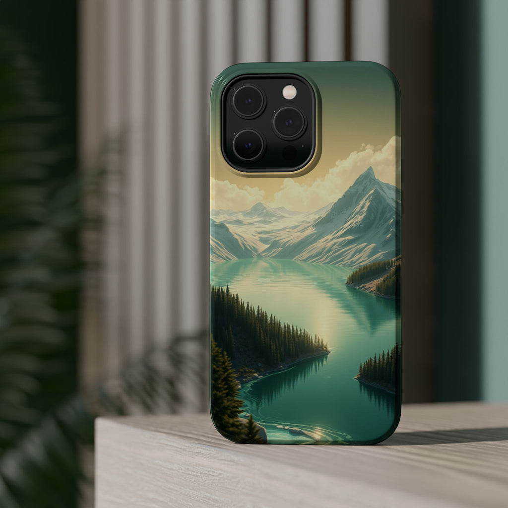 iPhone Glacier Lake Bold Art Slim Everyday Designer Case · iPhone Case