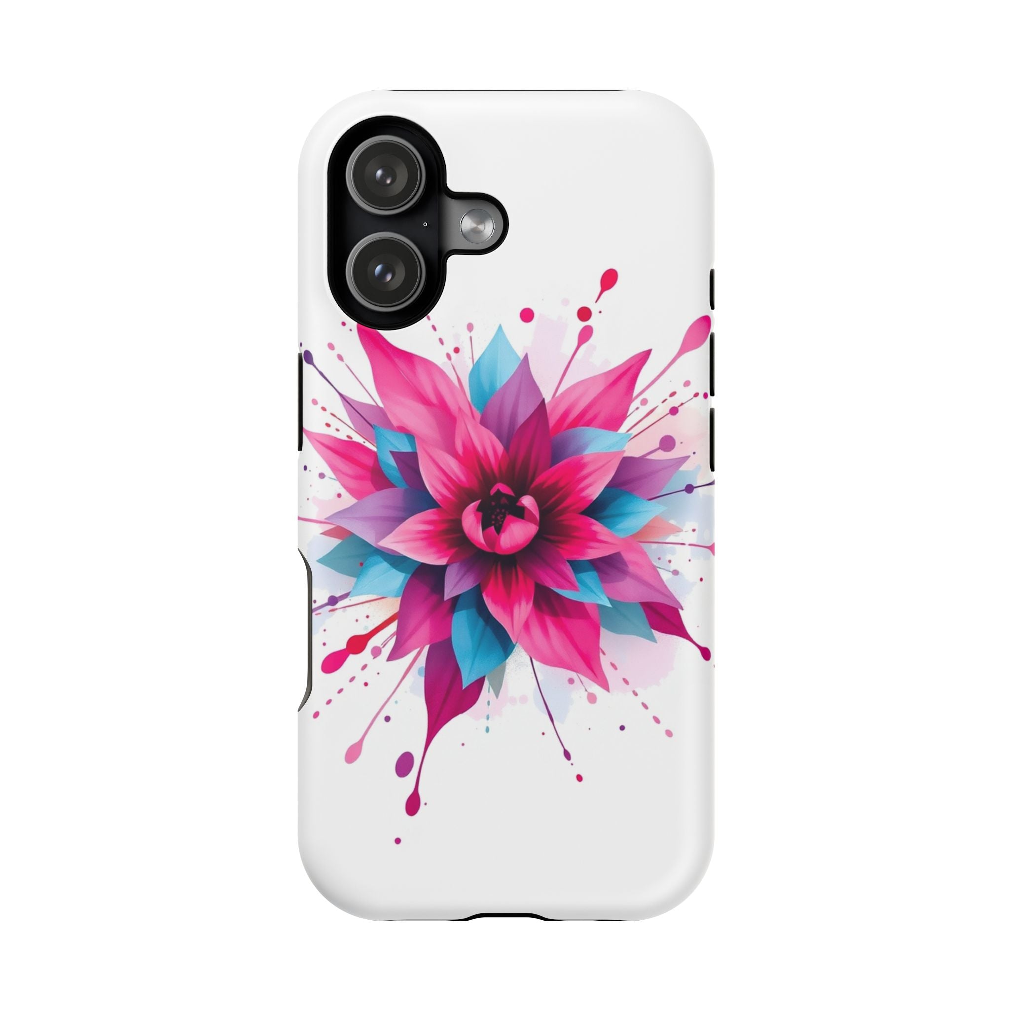 iPhone Floral Watercolor Splash Electric Art Slim iPhone Everyday · iPhone Case