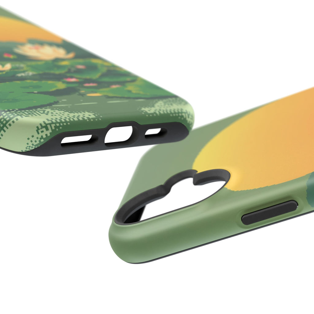 iPhone Lotus Pond Enchanted Art Slim Everyday Designer Case · iPhone Case