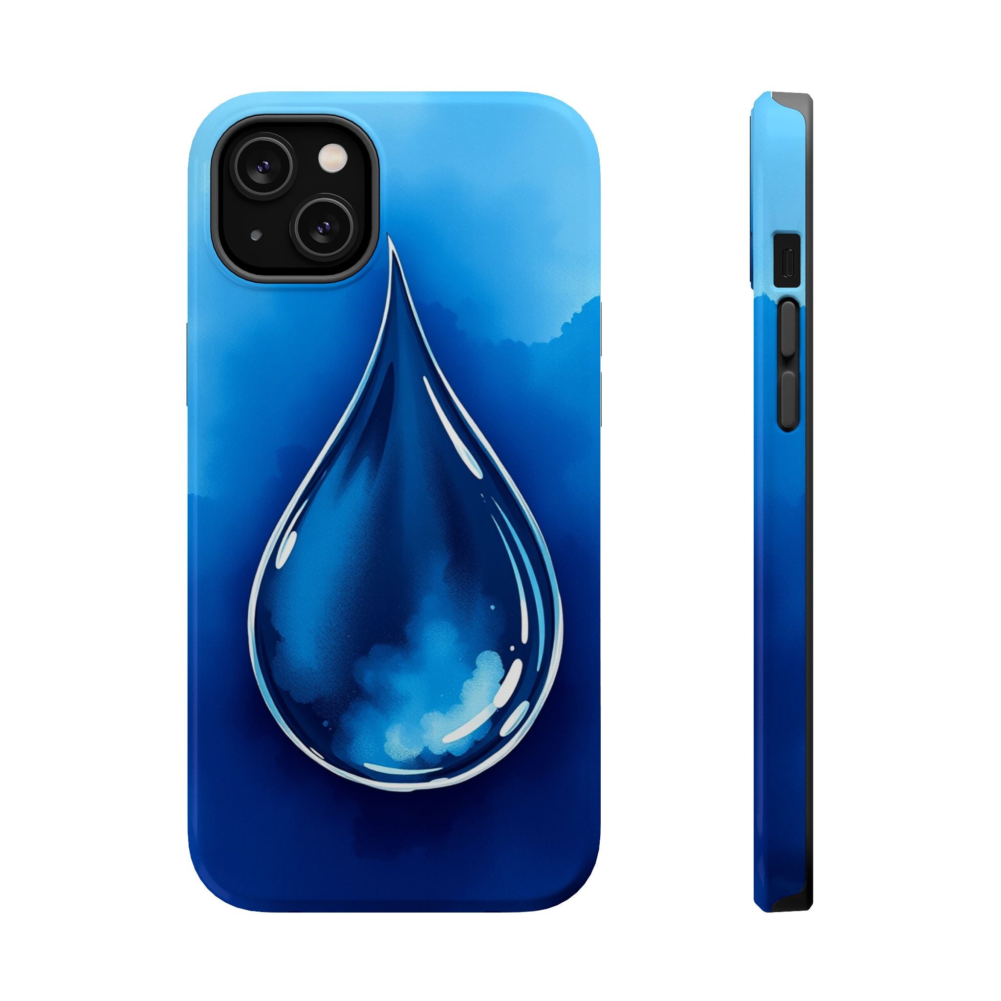 iPhone Ink Drop Vibrant Watercolor Bold Modern Everyday Snap Case · iPhone Case