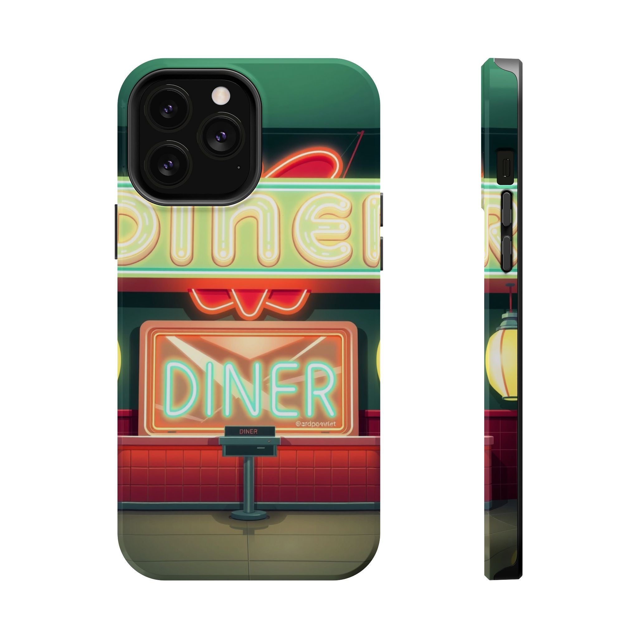 iPhone Neon Diner Sign Mystic Art Bold Modern Everyday Snap Case · iPhone Case