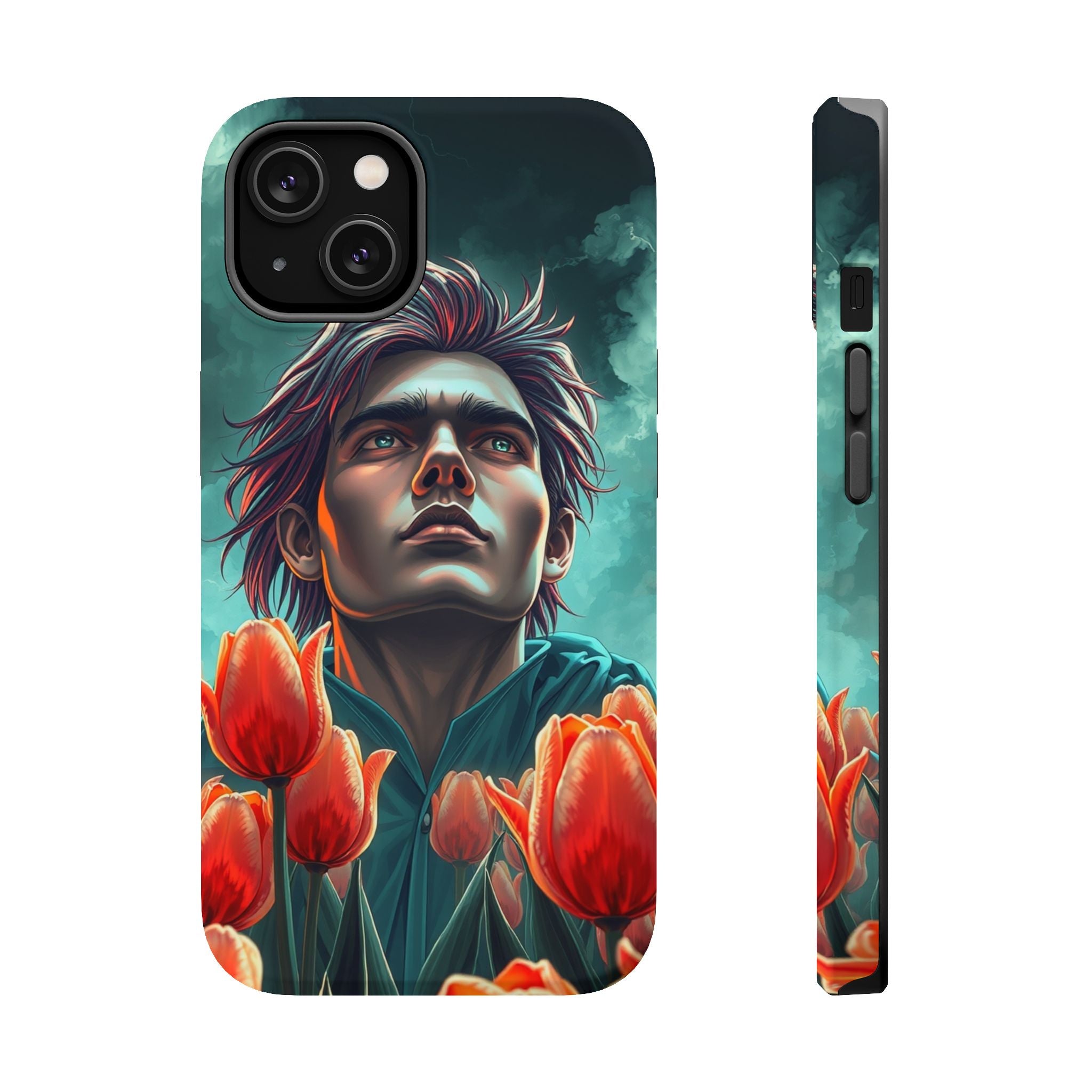 iPhone Tulip Row Electric Art Slim Everyday Designer Case · iPhone Case