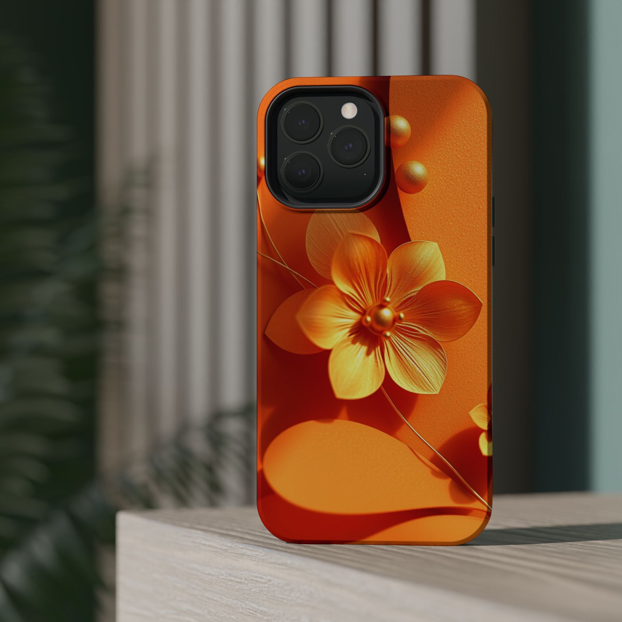 iPhone Floral Geometric Gold Foil Luxury Slim Everyday iPhone Designer · iPhone
