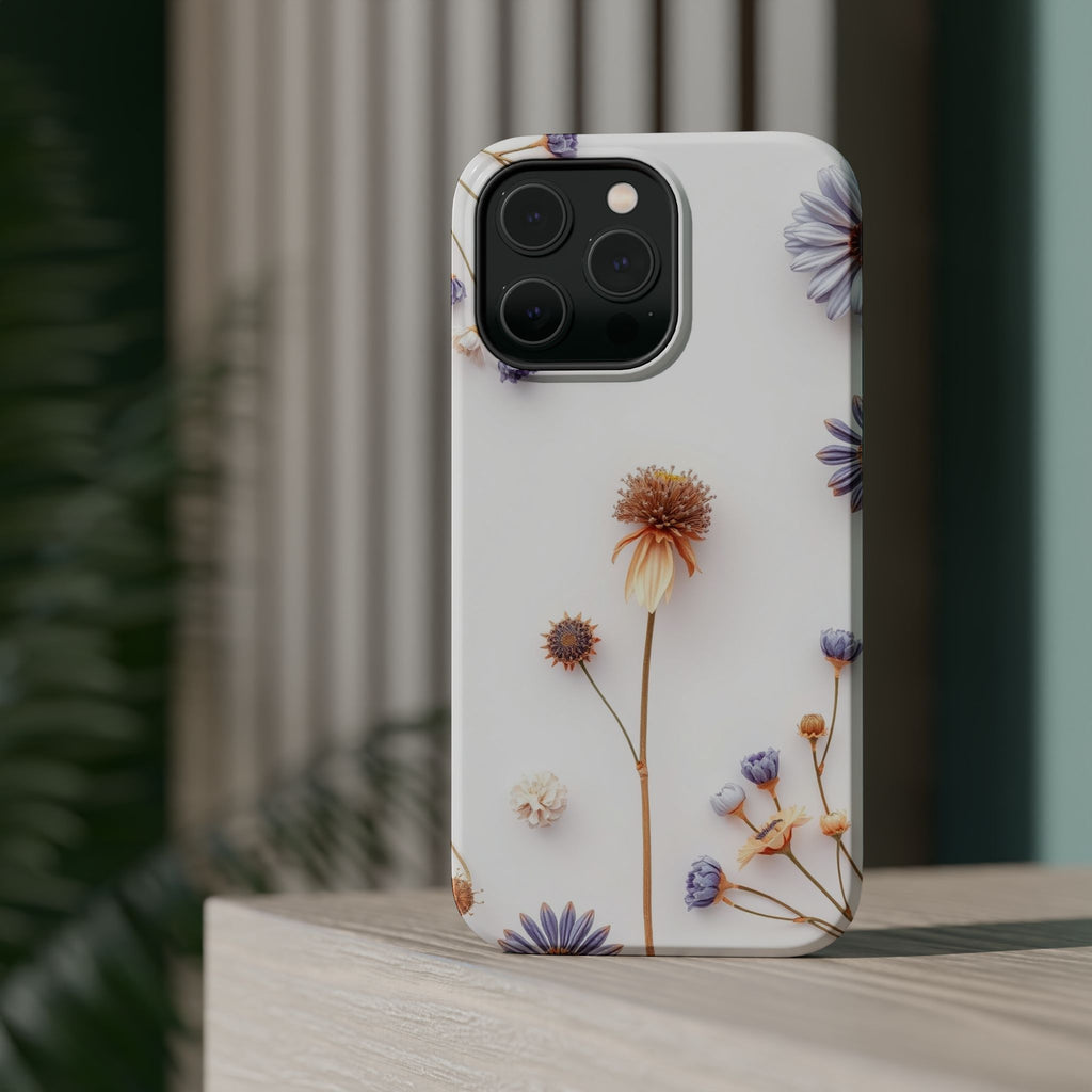 iPhone Dried Flower Flat Lay Bold Art Slim Everyday Designer Case · iPhone Case