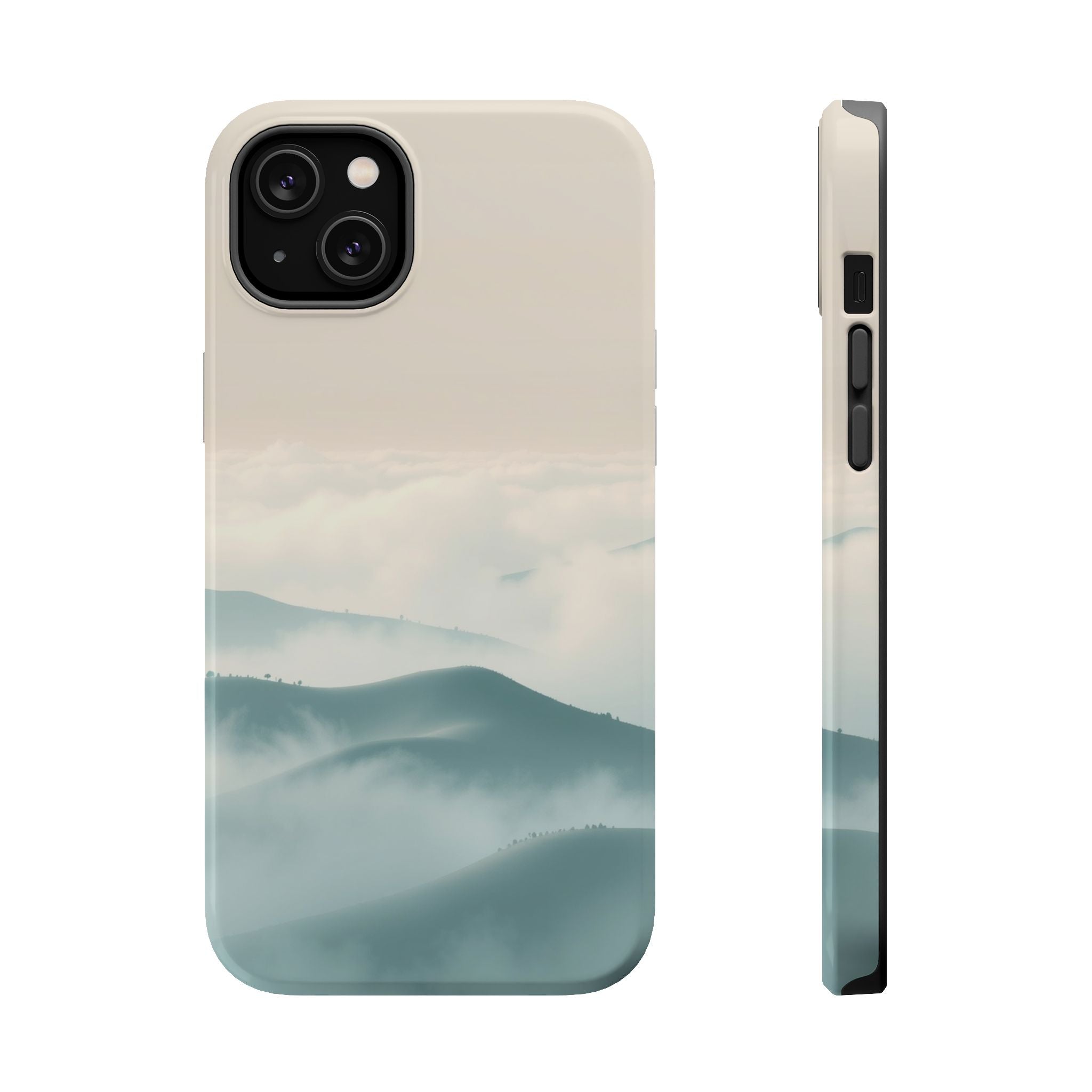 iPhone Fog Rolling Over Hills Abstract Geometric Clean iPhone Minimal · iPhone C