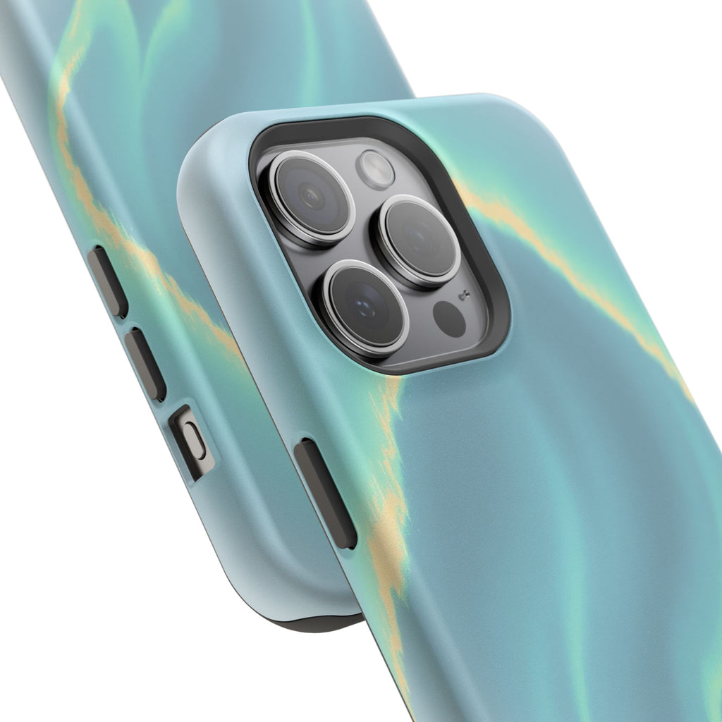 iPhone Charcoal And Copper Northern Lights Slim iPhone Everyday · iPhone Case