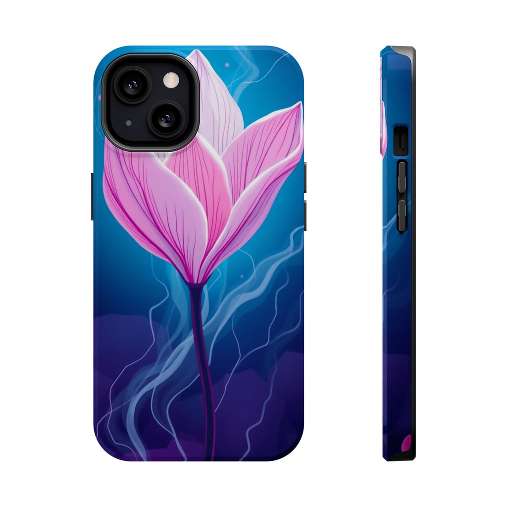 iPhone Cyan And Magenta Petal Storm Slim Everyday Designer Case · iPhone Case