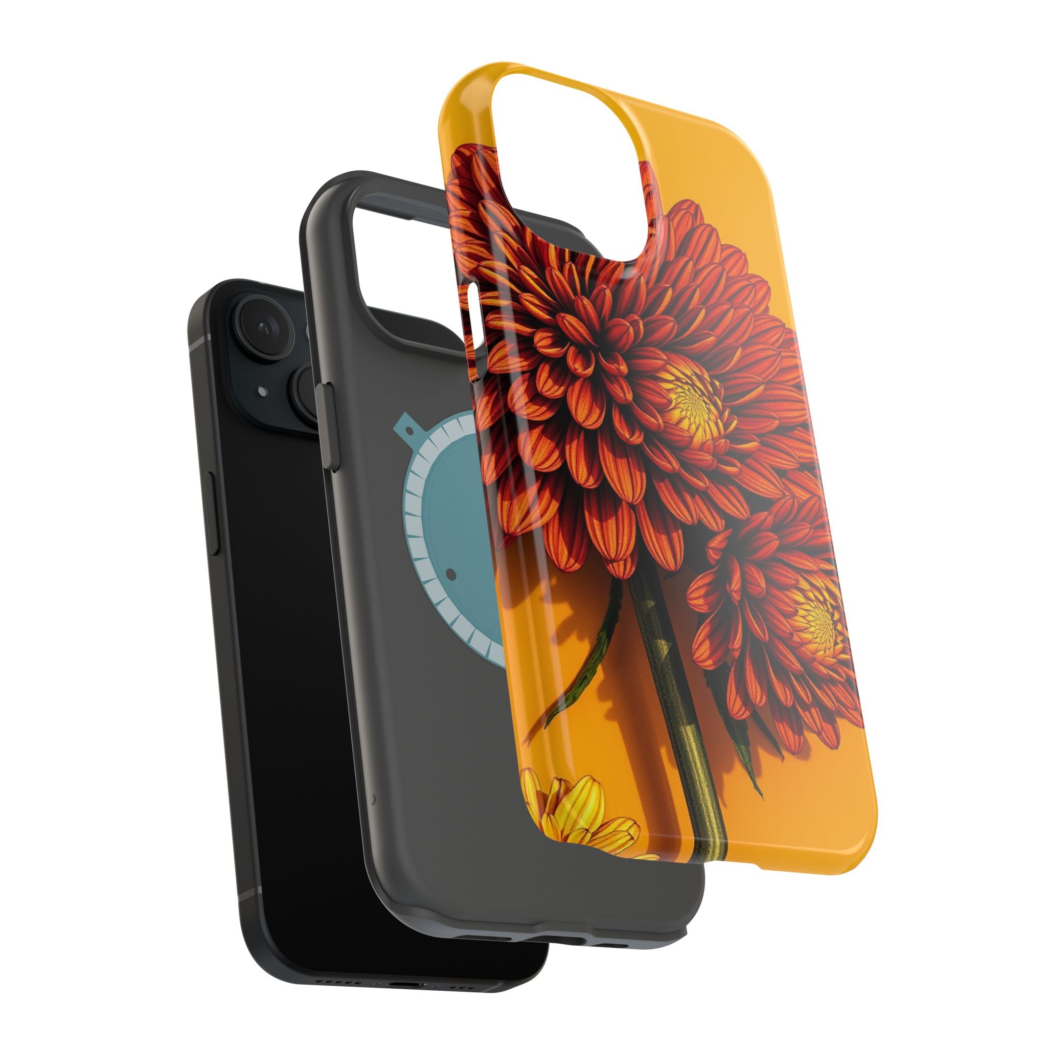 iPhone Mustard And Rust Ranunculus Stack Slim Everyday iPhone 14 · iPhone Case