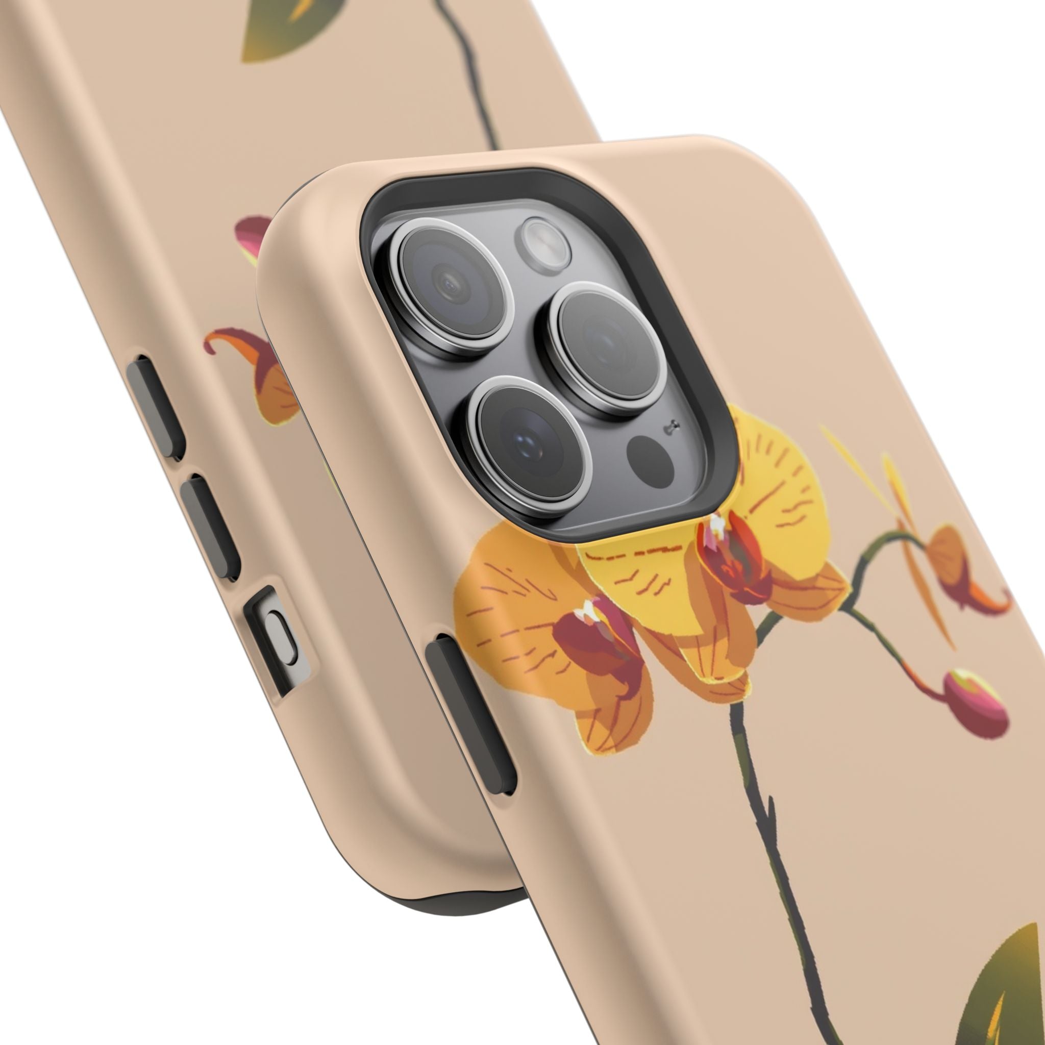 iPhone Orchid Study Pixel Art -Bit Bold Modern Everyday Snap Case · iPhone Case