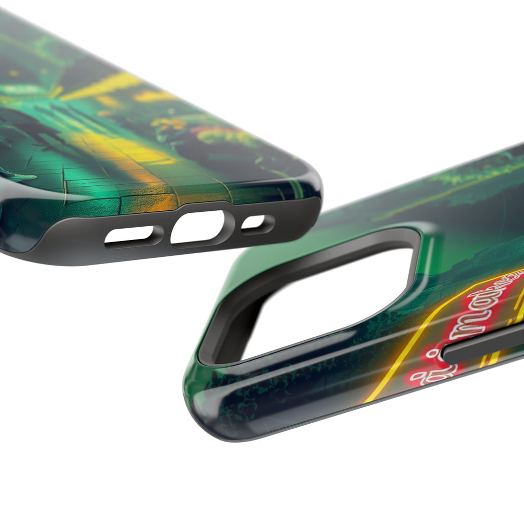 iPhone Flower Market Neon Cyberpunk Slim Everyday Designer Case · iPhone Case