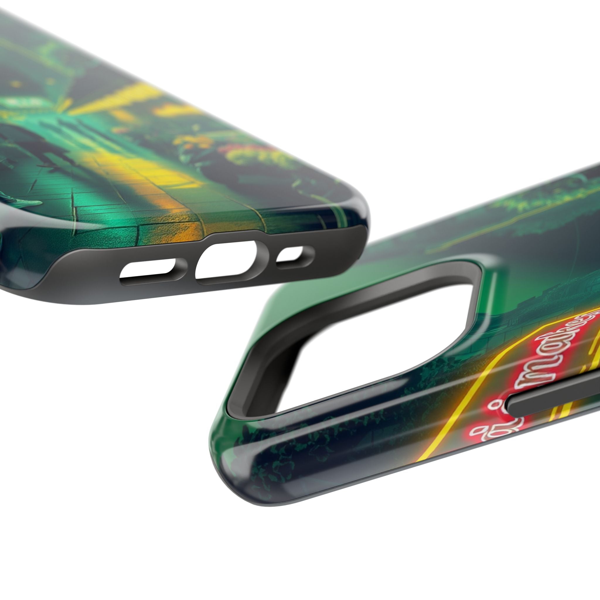 iPhone Flower Market Neon Cyberpunk Slim Everyday Designer Case · iPhone Case