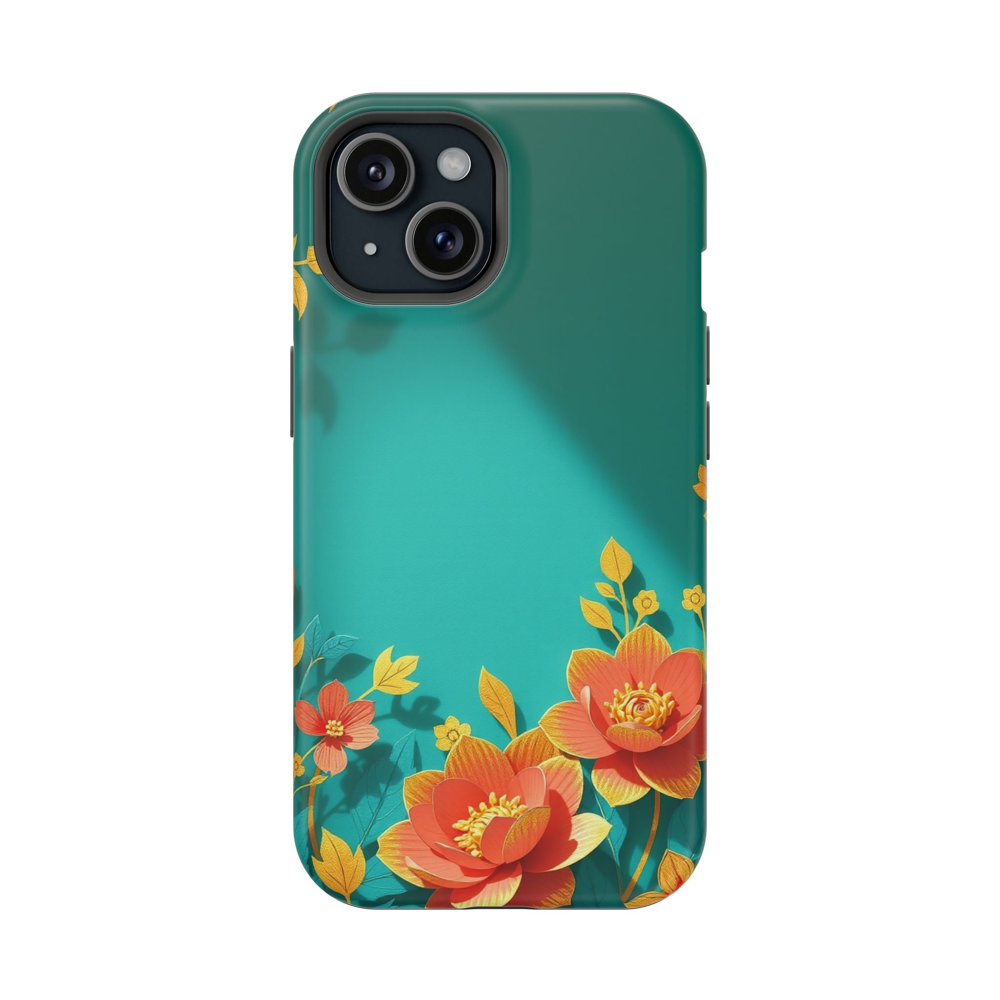 iPhone Floral Gold Foil Paper Cut Art Slim Everyday Designer Case · iPhone Case